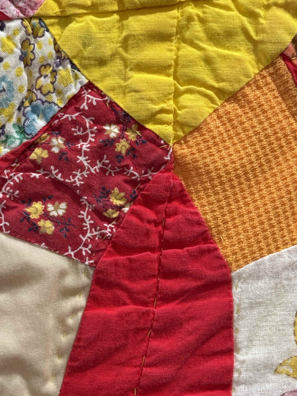 Vintage Double Wedding Ring Quilt