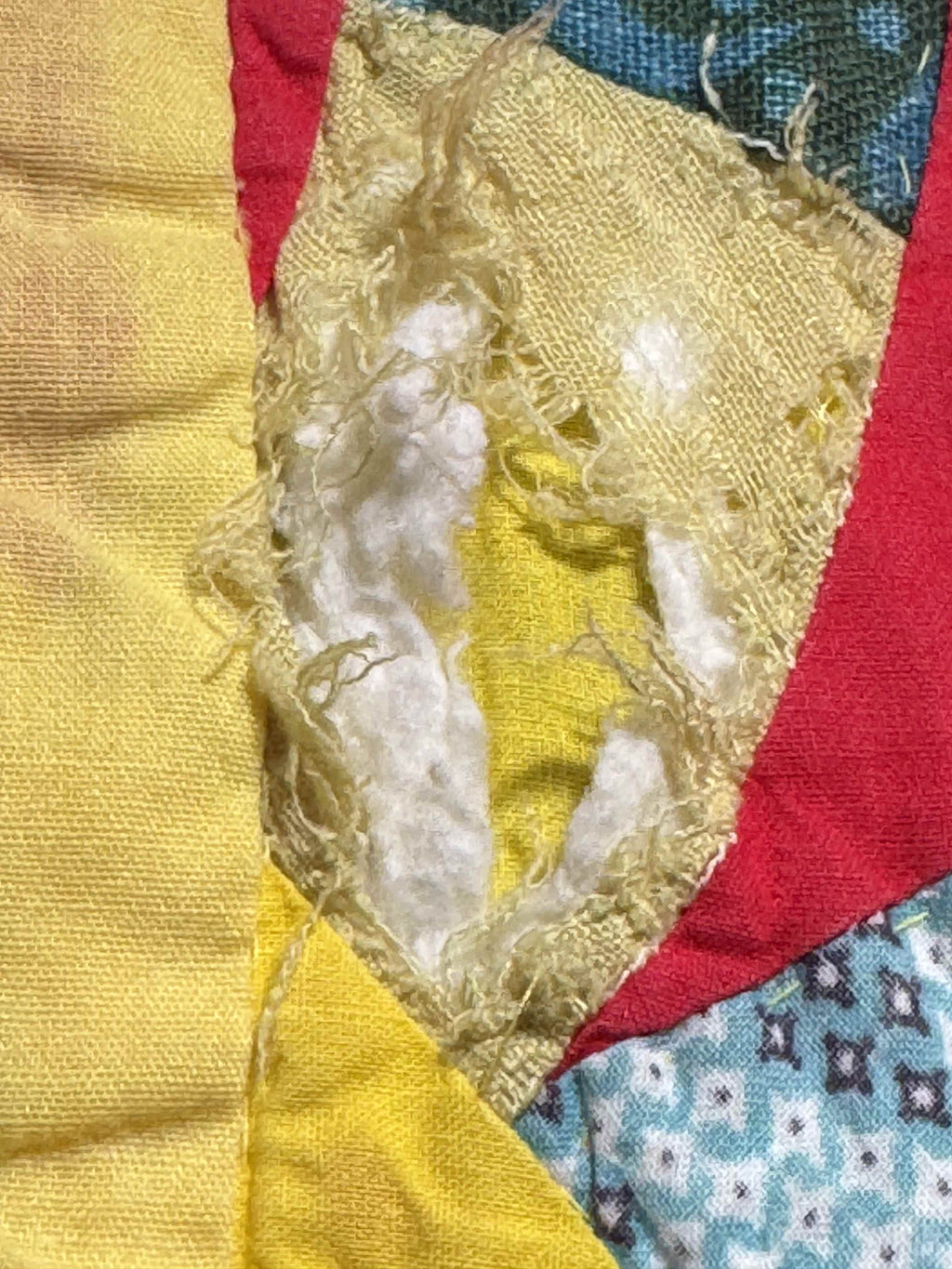 Vintage Double Wedding Ring Quilt