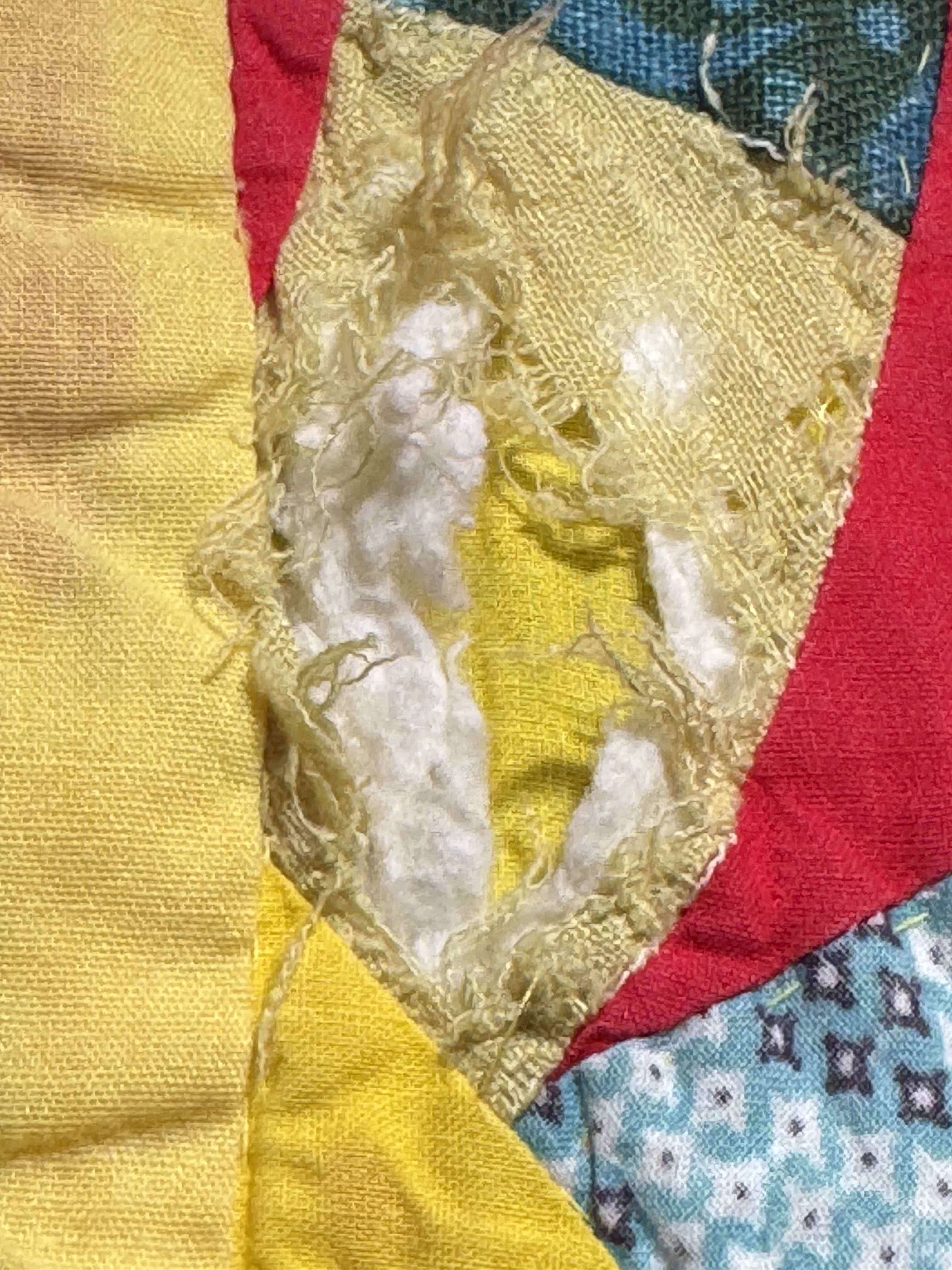 Vintage Double Wedding Ring Quilt