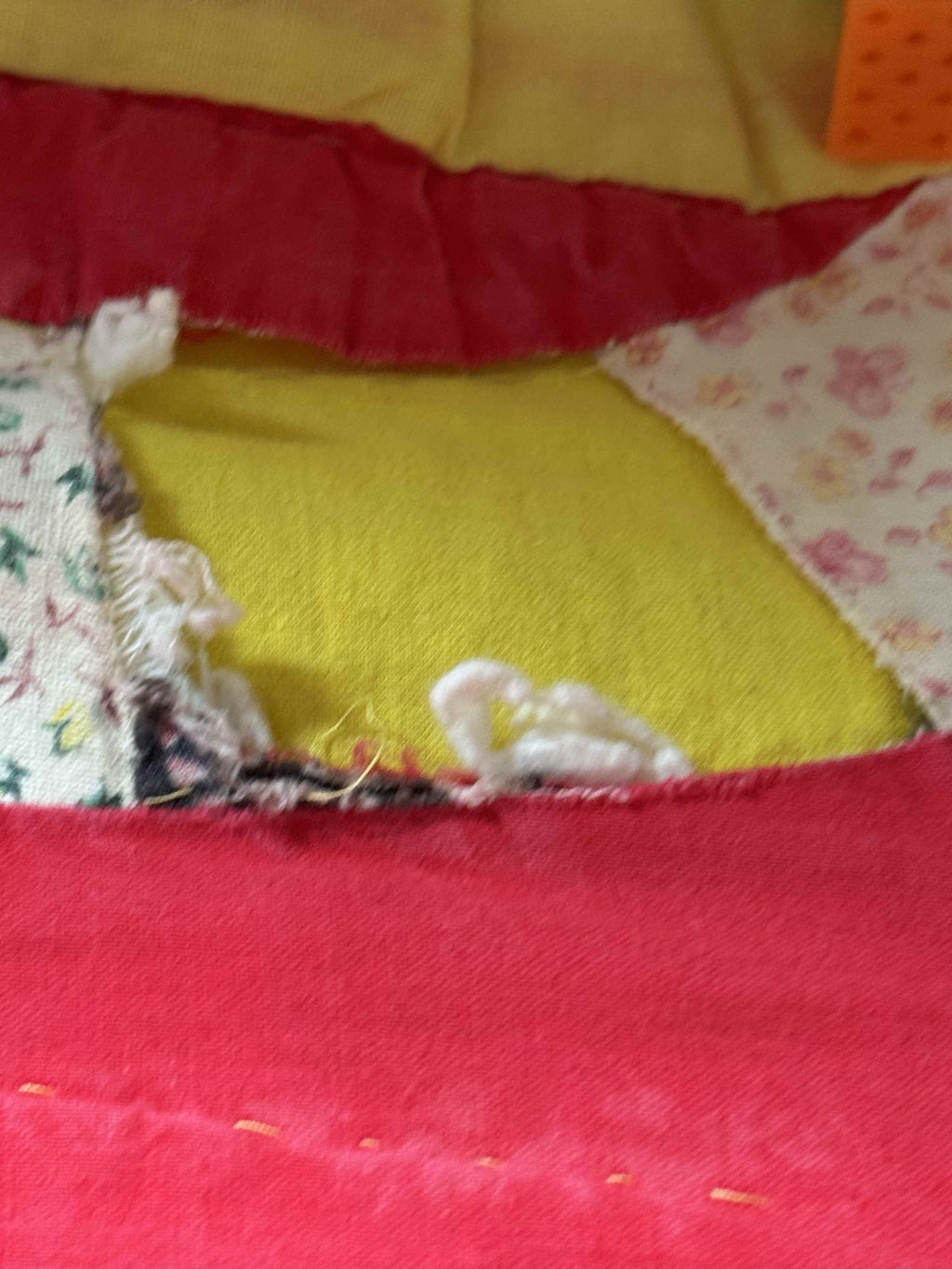 Vintage Double Wedding Ring Quilt