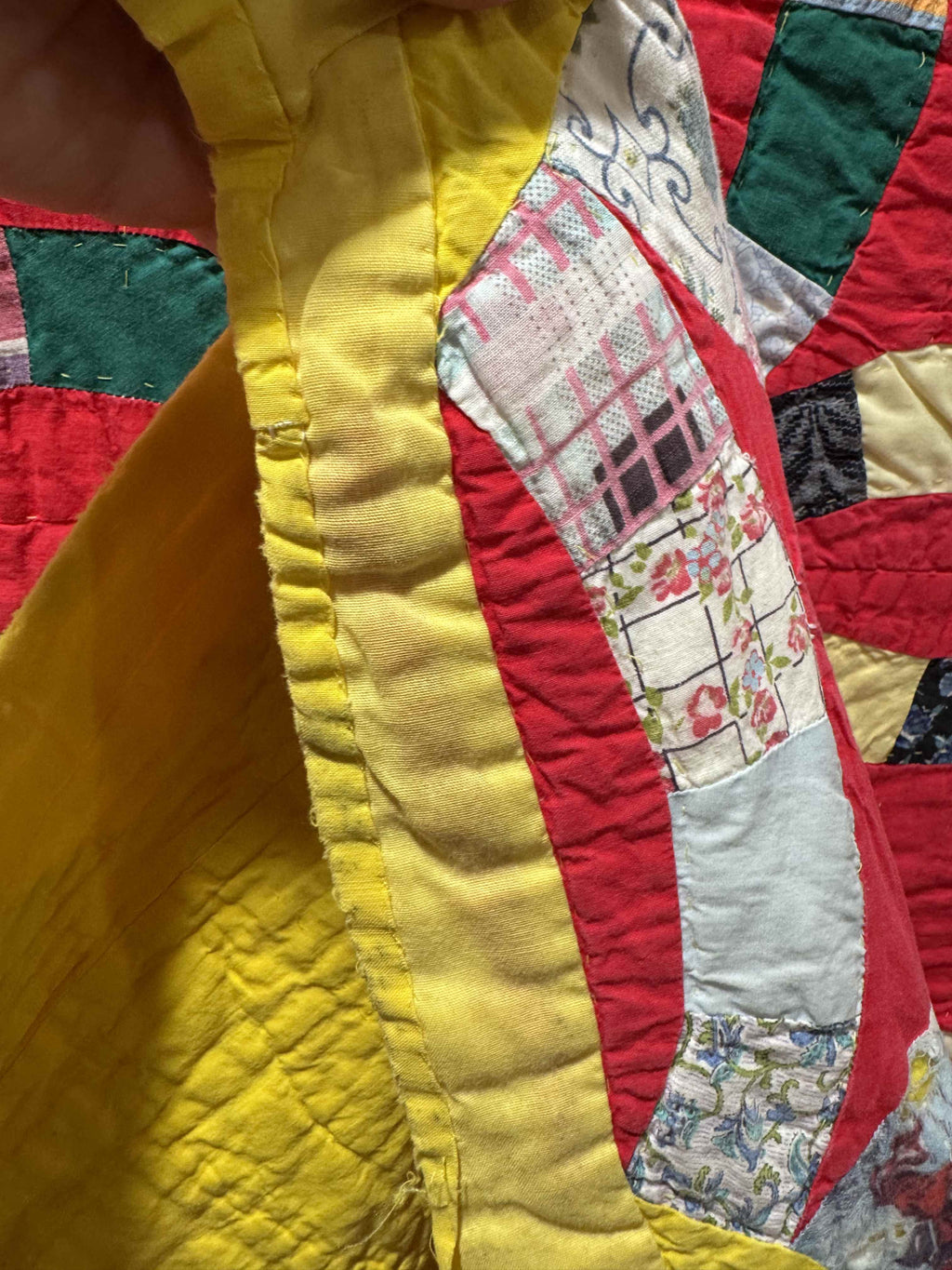 Vintage Double Wedding Ring Quilt