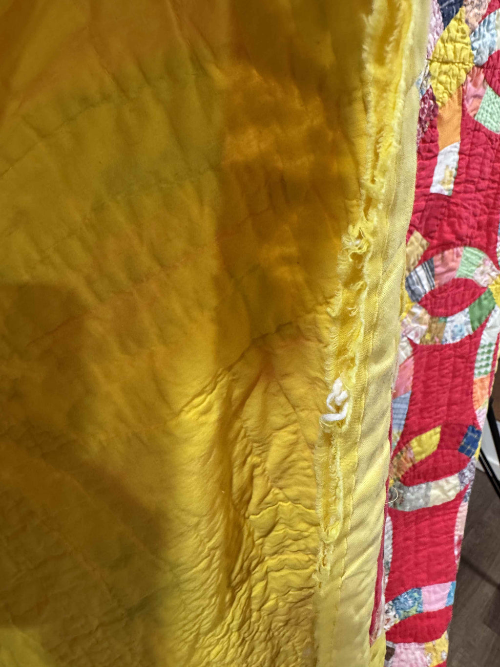 Vintage Double Wedding Ring Quilt