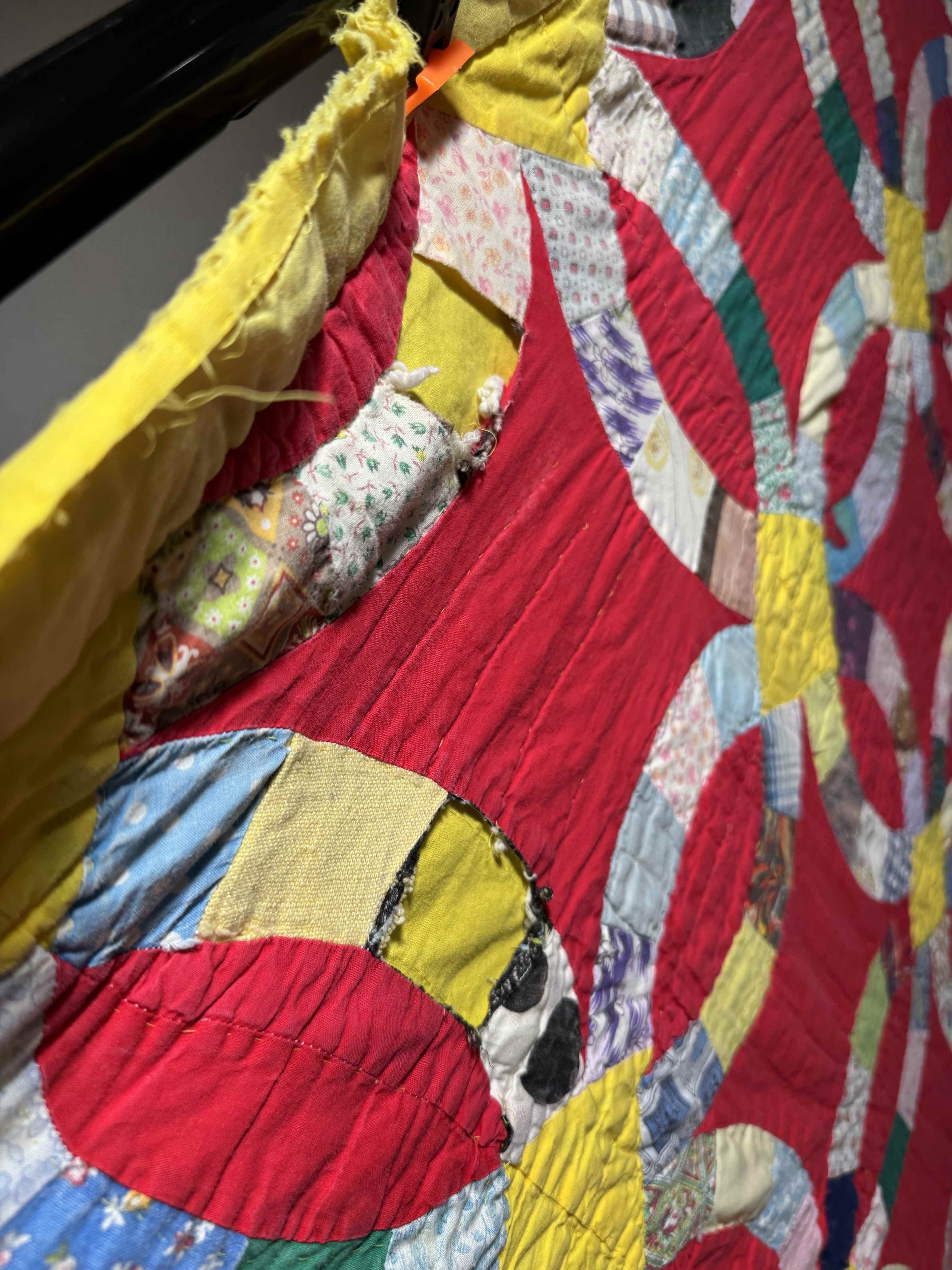 Vintage Double Wedding Ring Quilt