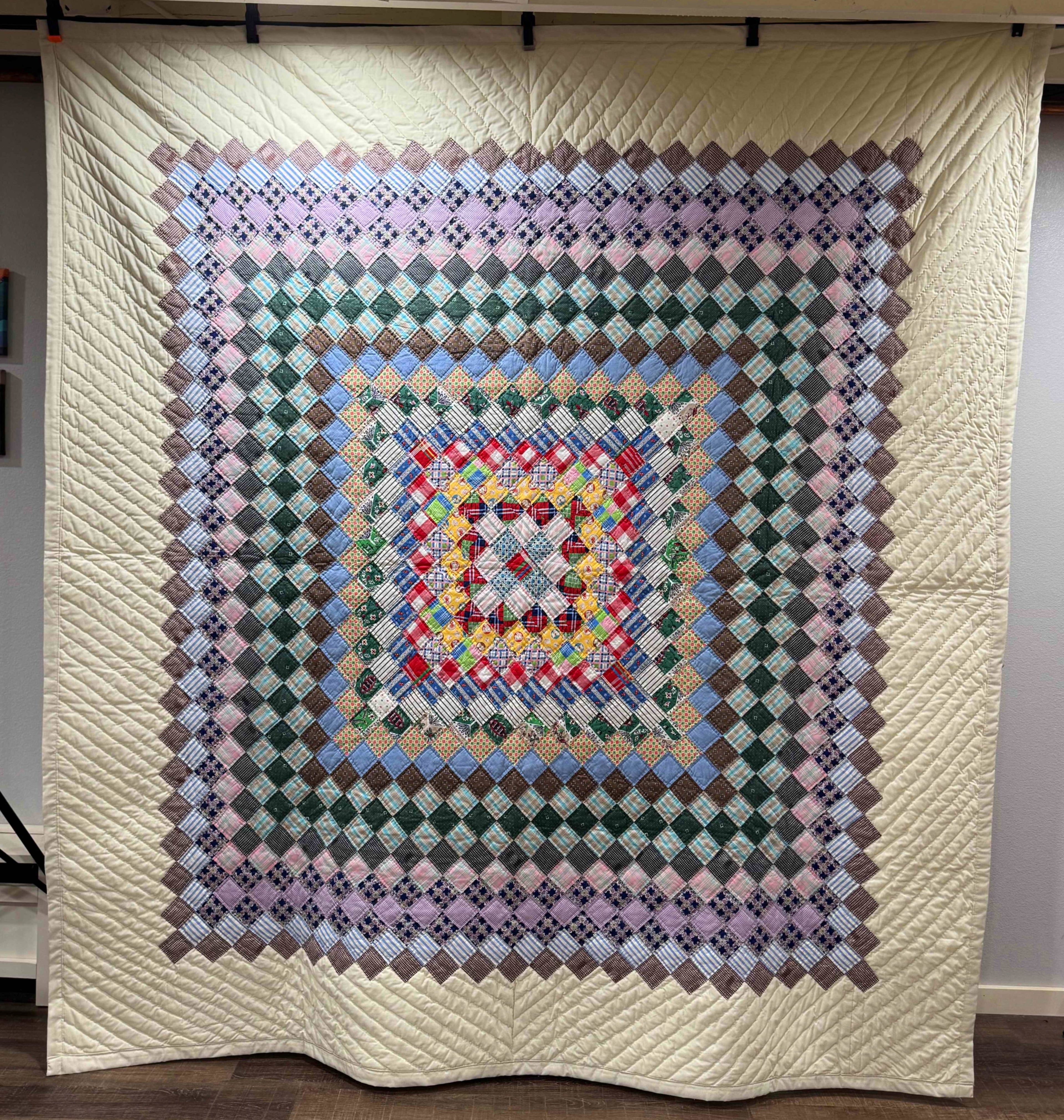 Vintage Trip Around the World Quilt
