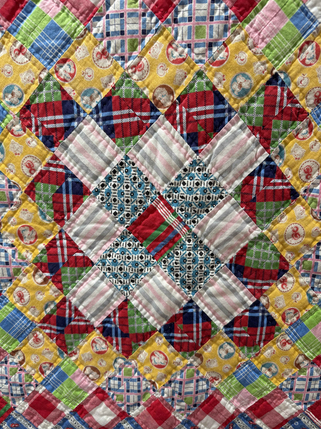 Vintage Trip Around the World Quilt