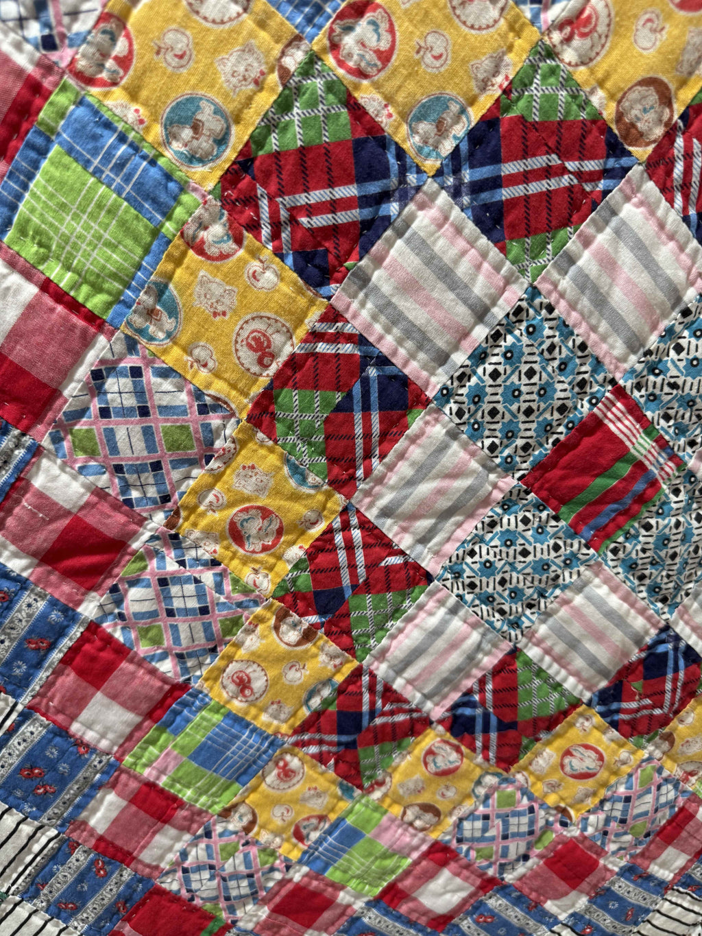 Vintage Trip Around the World Quilt