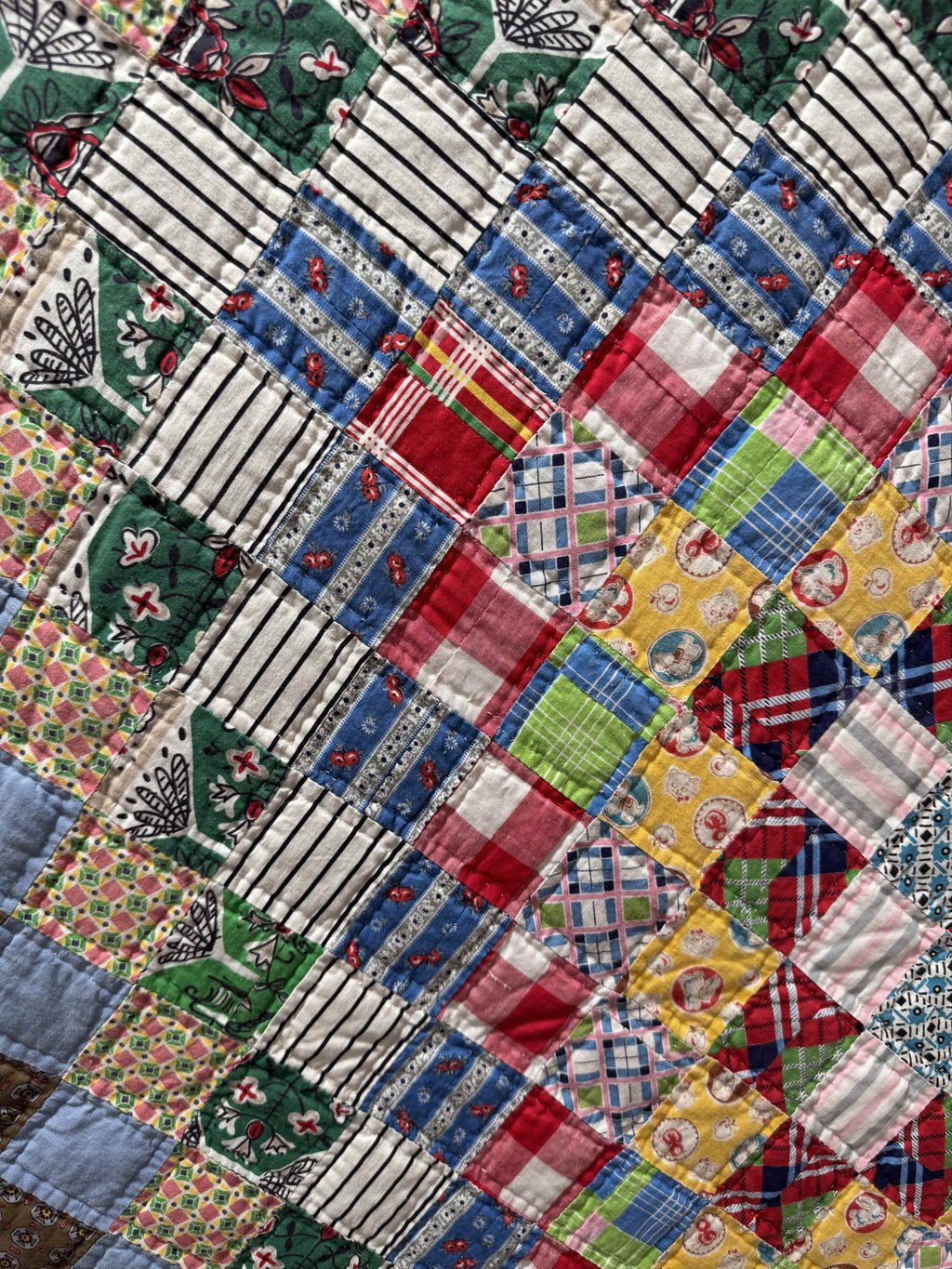 Vintage Trip Around the World Quilt