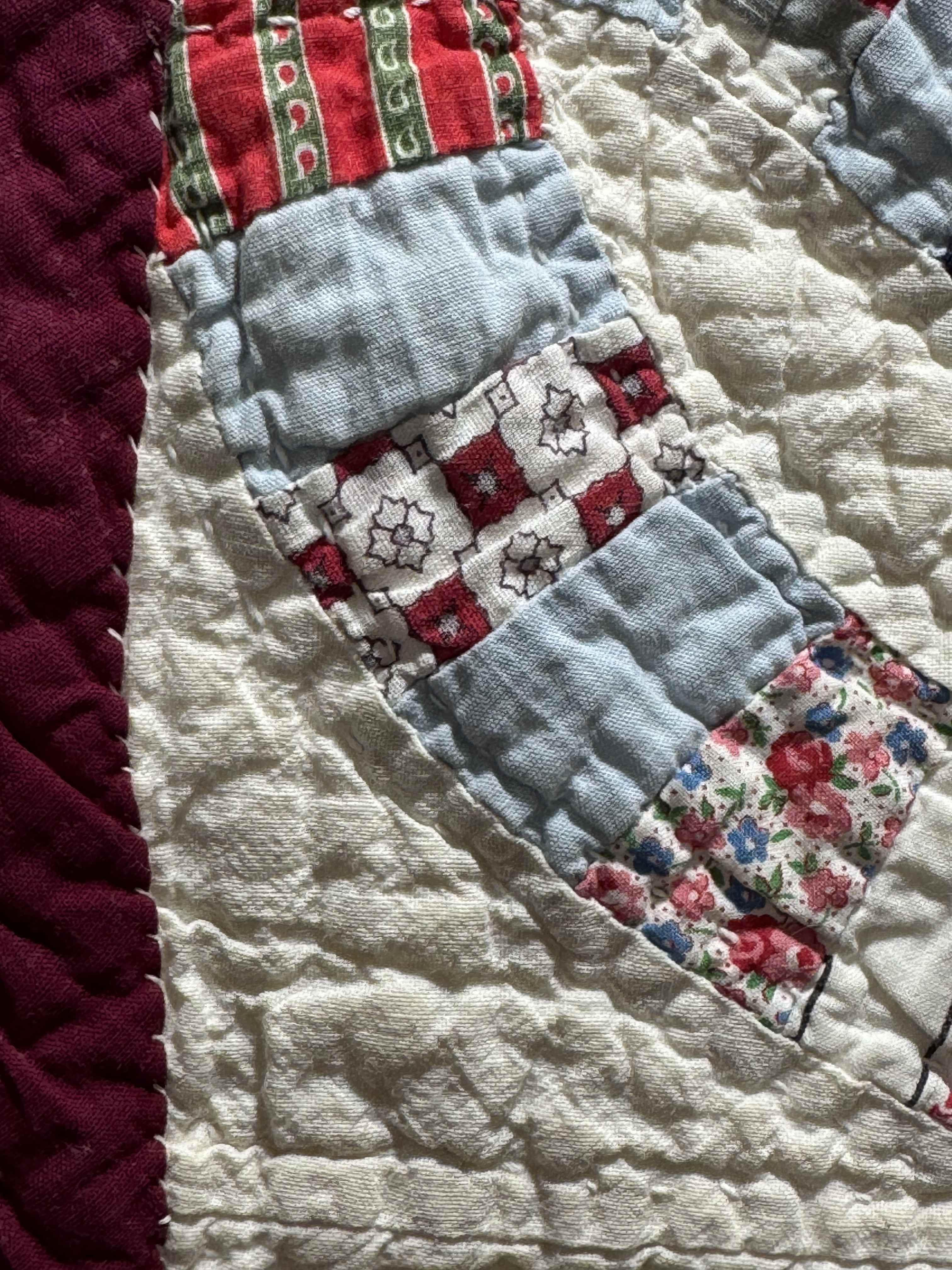 Vintage Double Wedding Ring Quilt