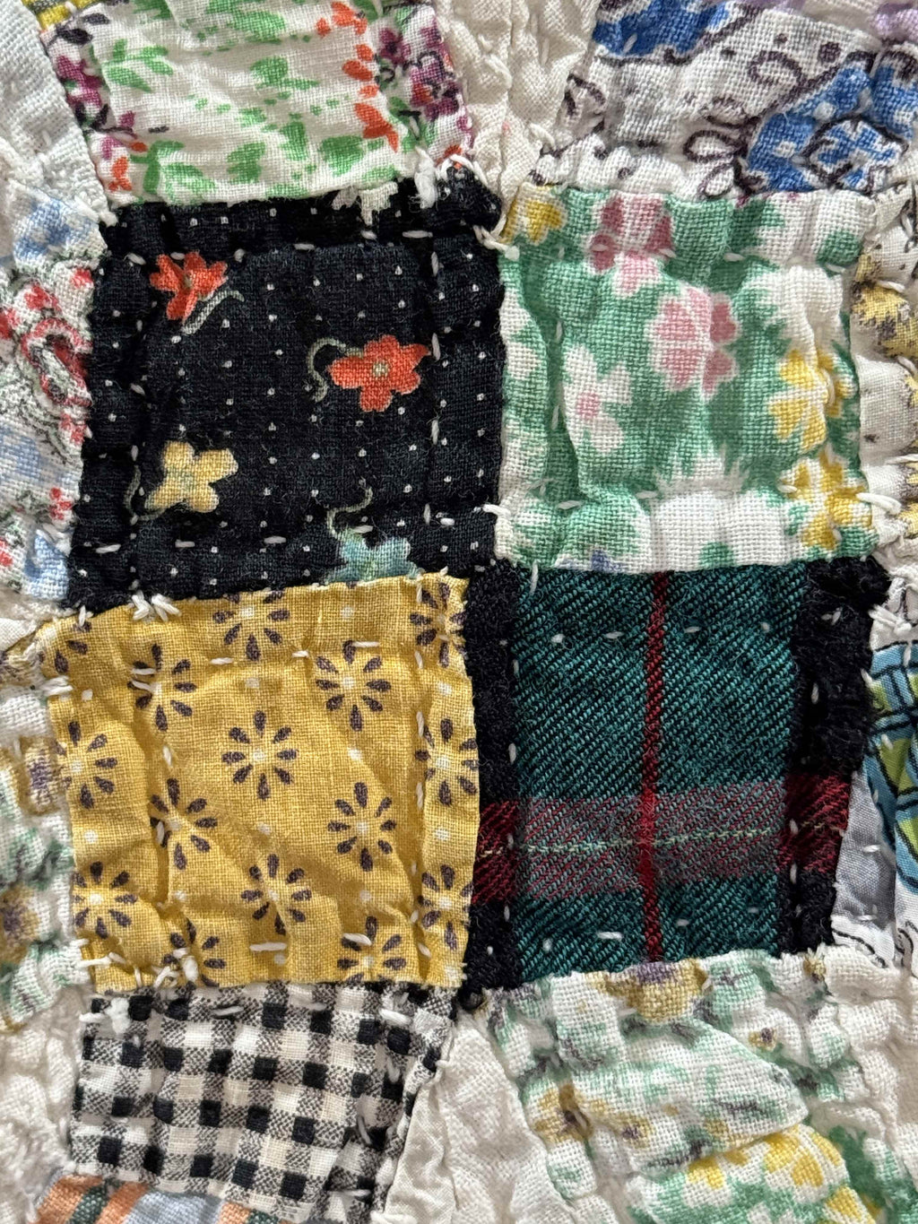 Vintage Double Wedding Ring Quilt