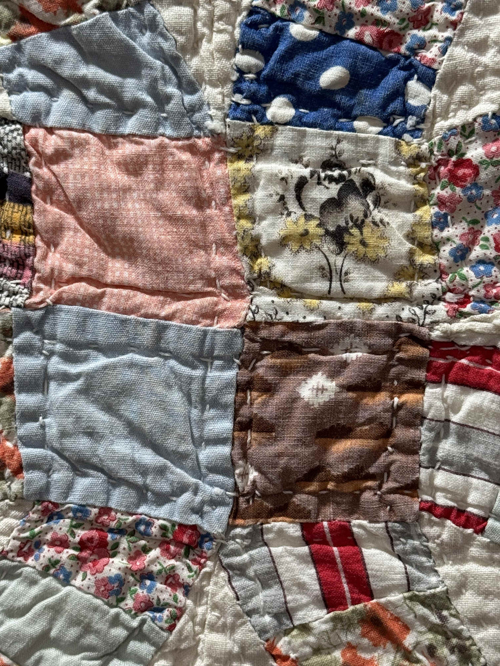 Vintage Double Wedding Ring Quilt