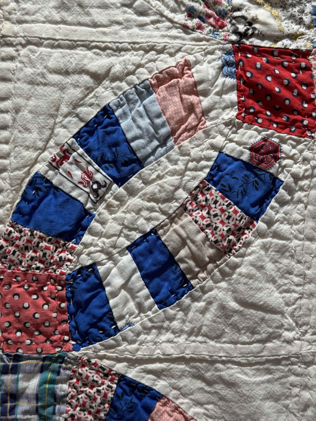Vintage Double Wedding Ring Quilt