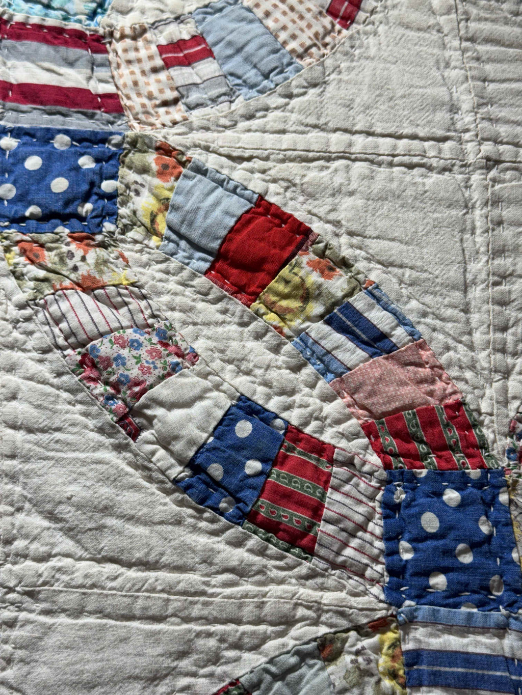 Vintage Double Wedding Ring Quilt
