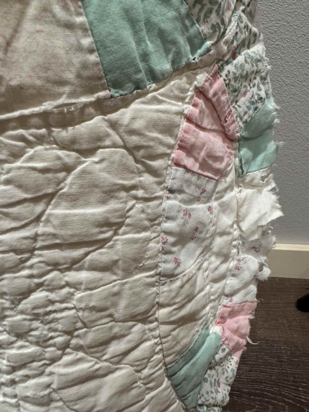 Vintage Double Wedding Ring Quilt