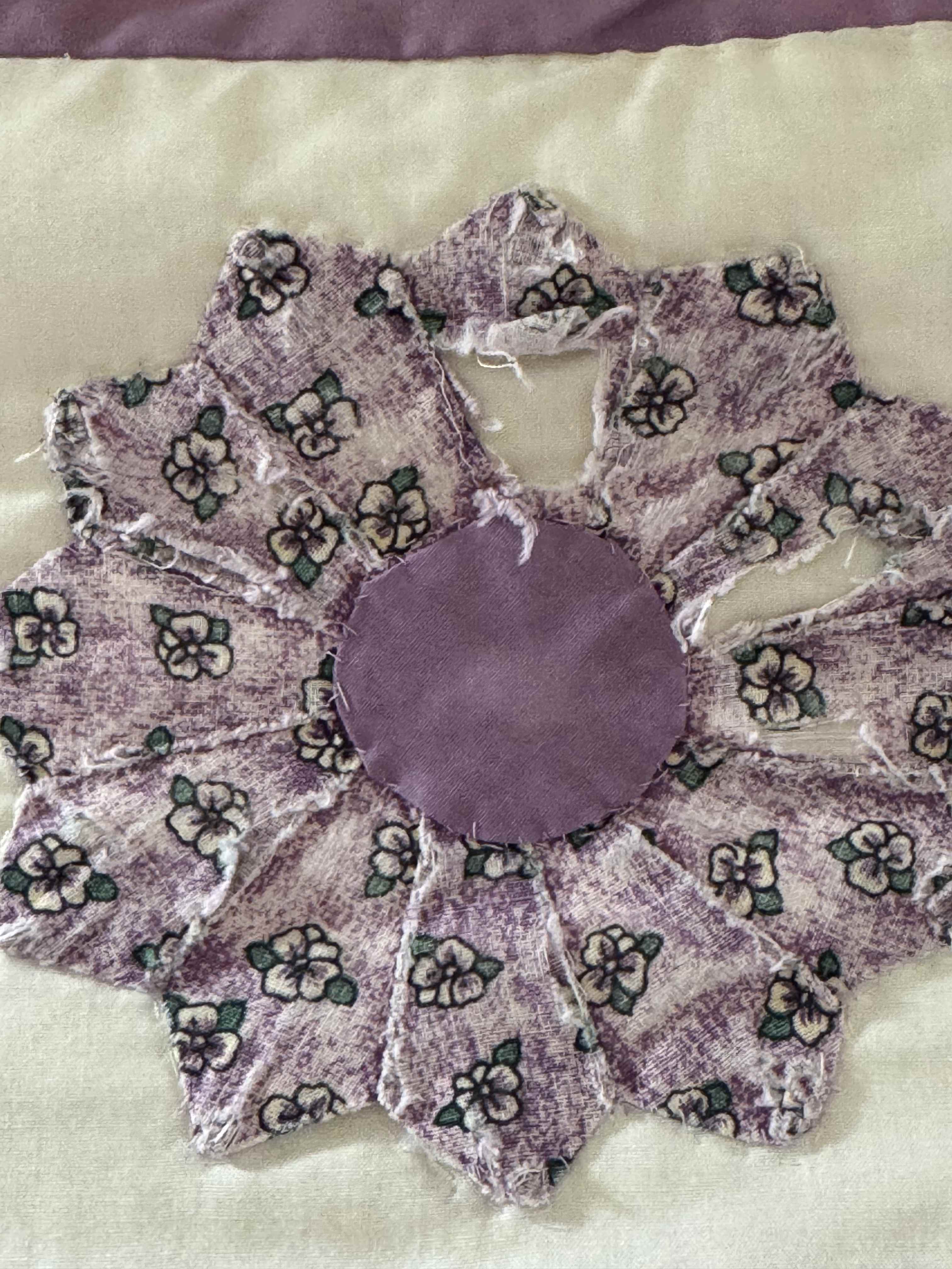 Vintage 12 Point Dresden Plate Quilt