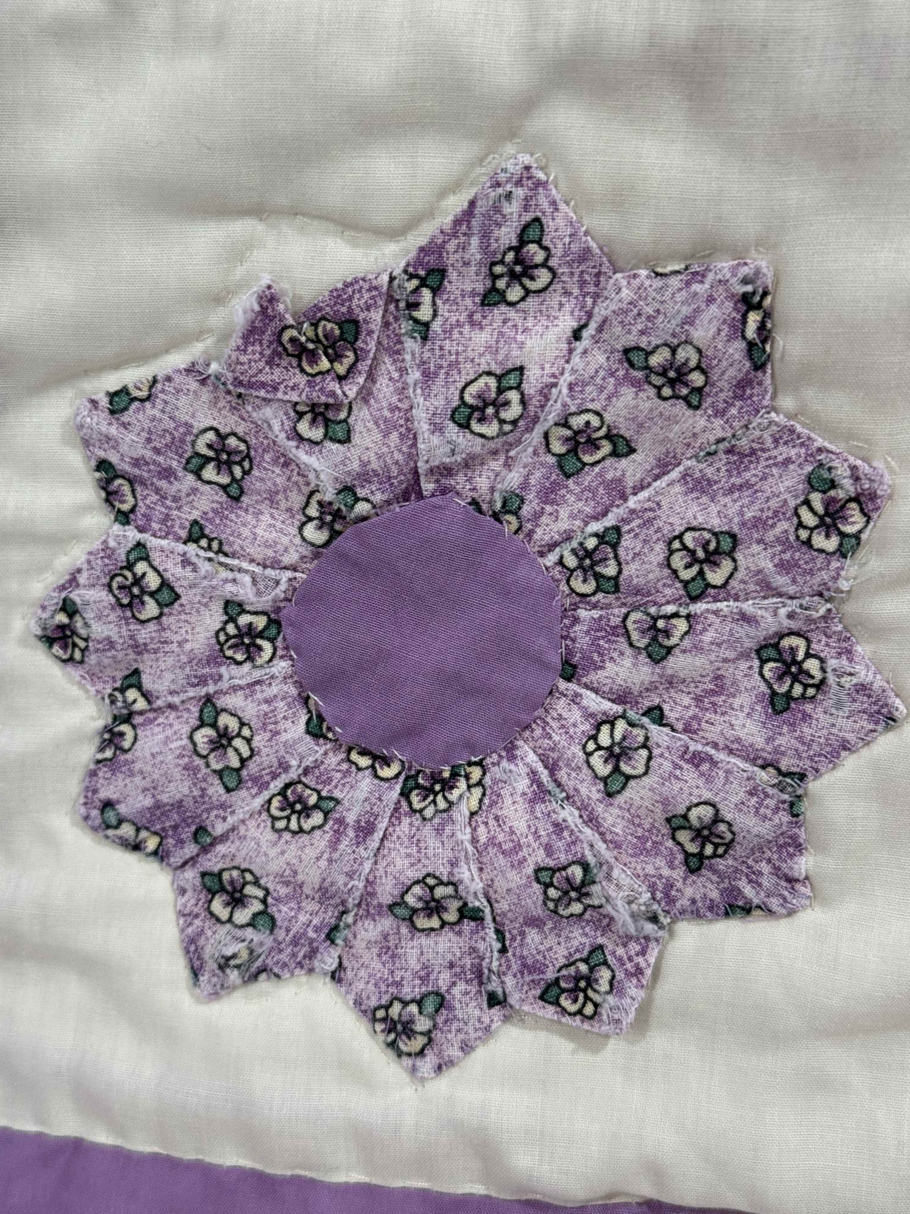 Vintage 12 Point Dresden Plate Quilt