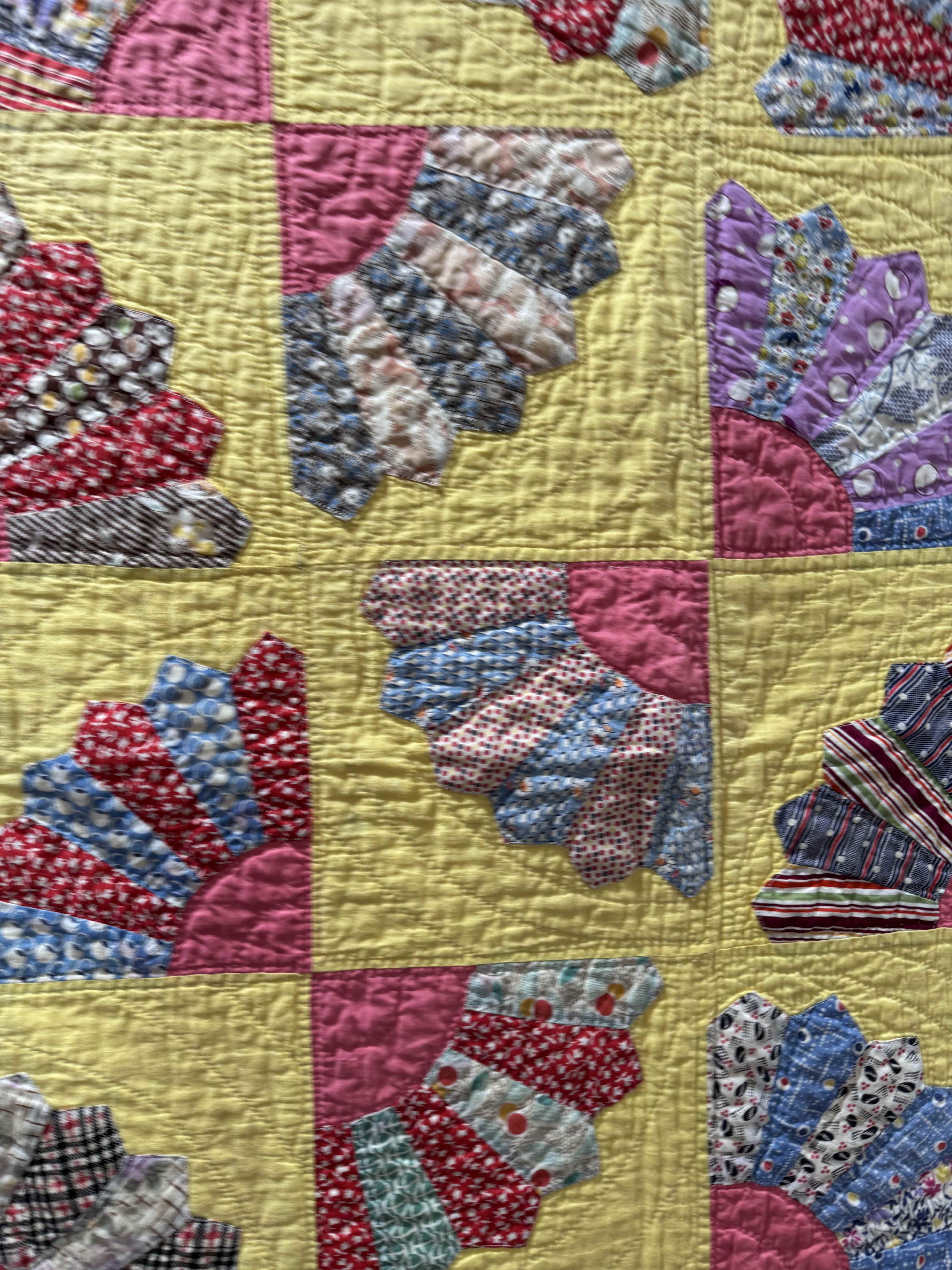 Vintage Grandmother's Fan QUilt