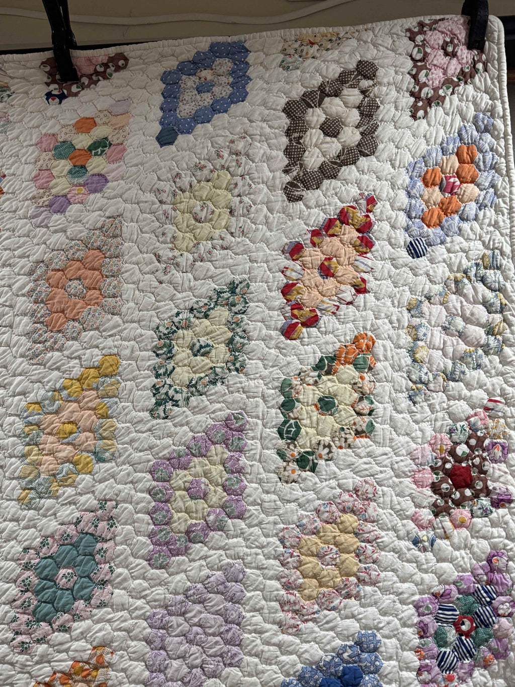 Vintage Martha Washington's Flower Garden Quilt