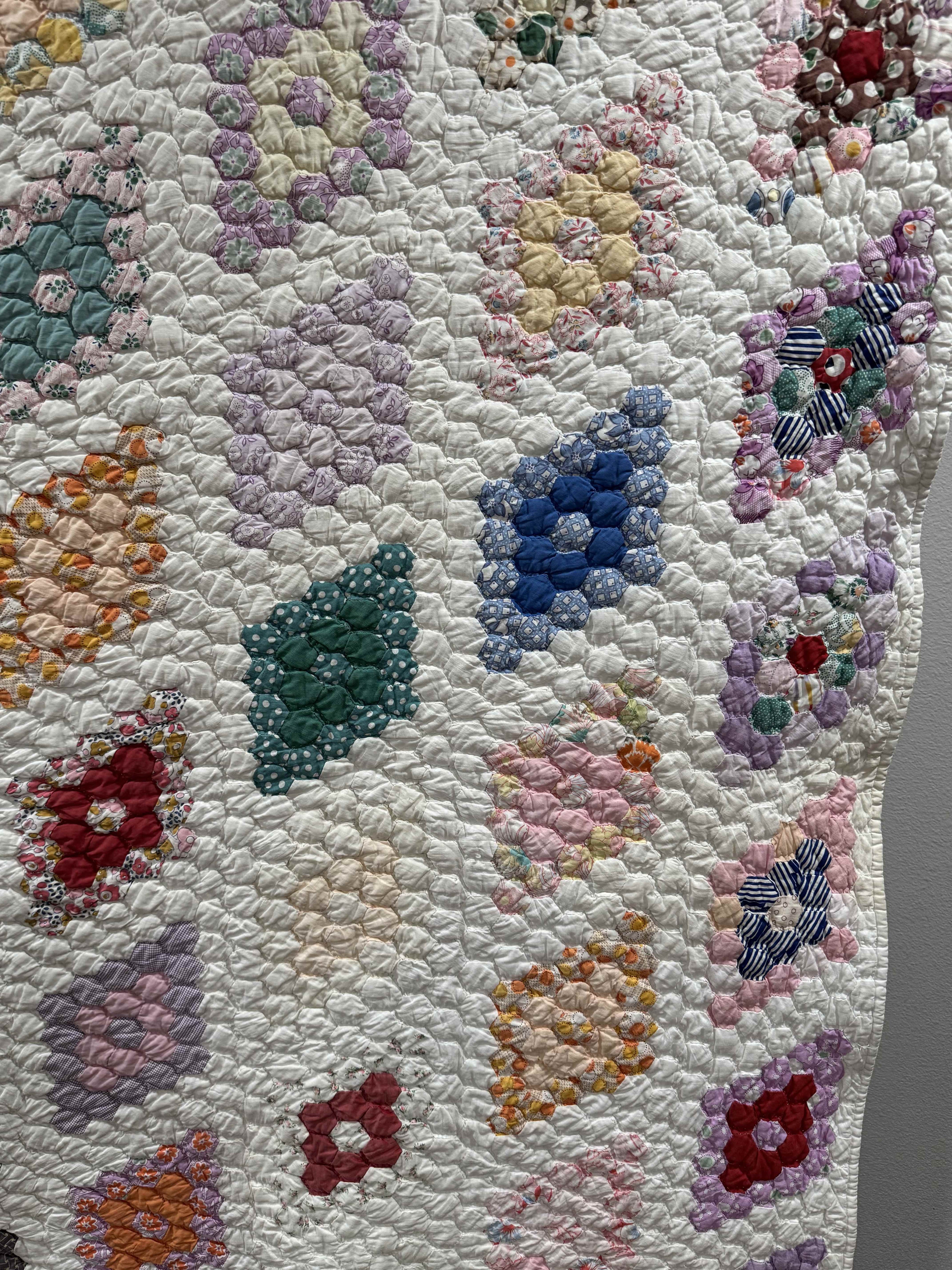 Vintage Martha Washington's Flower Garden Quilt