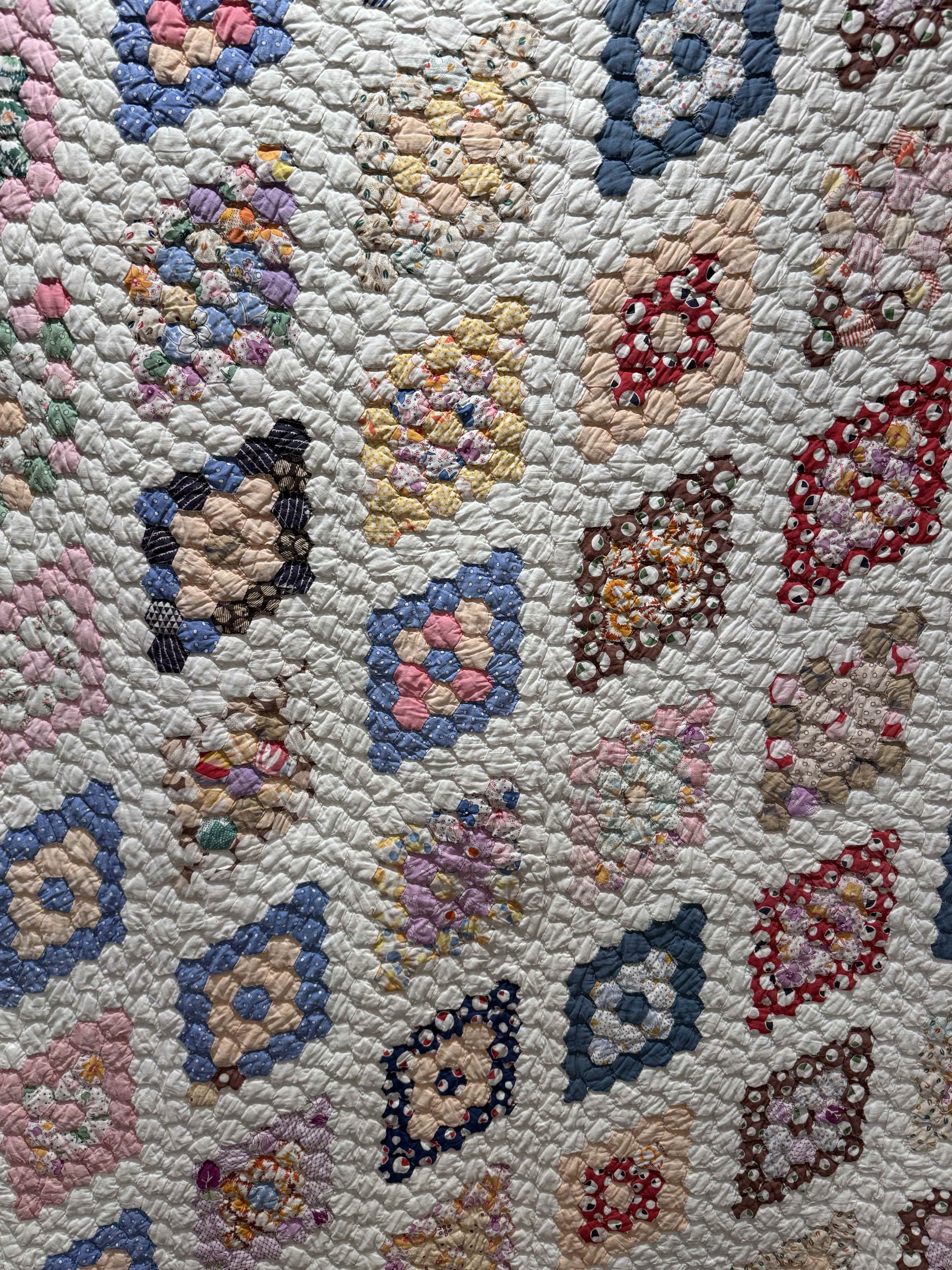 Vintage Martha Washington's Flower Garden Quilt