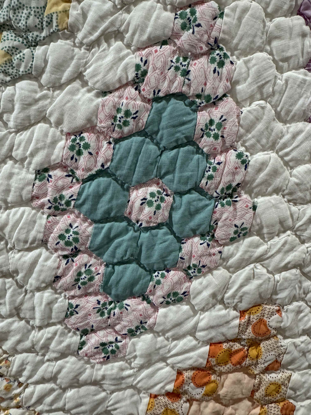 Vintage Martha Washington's Flower Garden Quilt