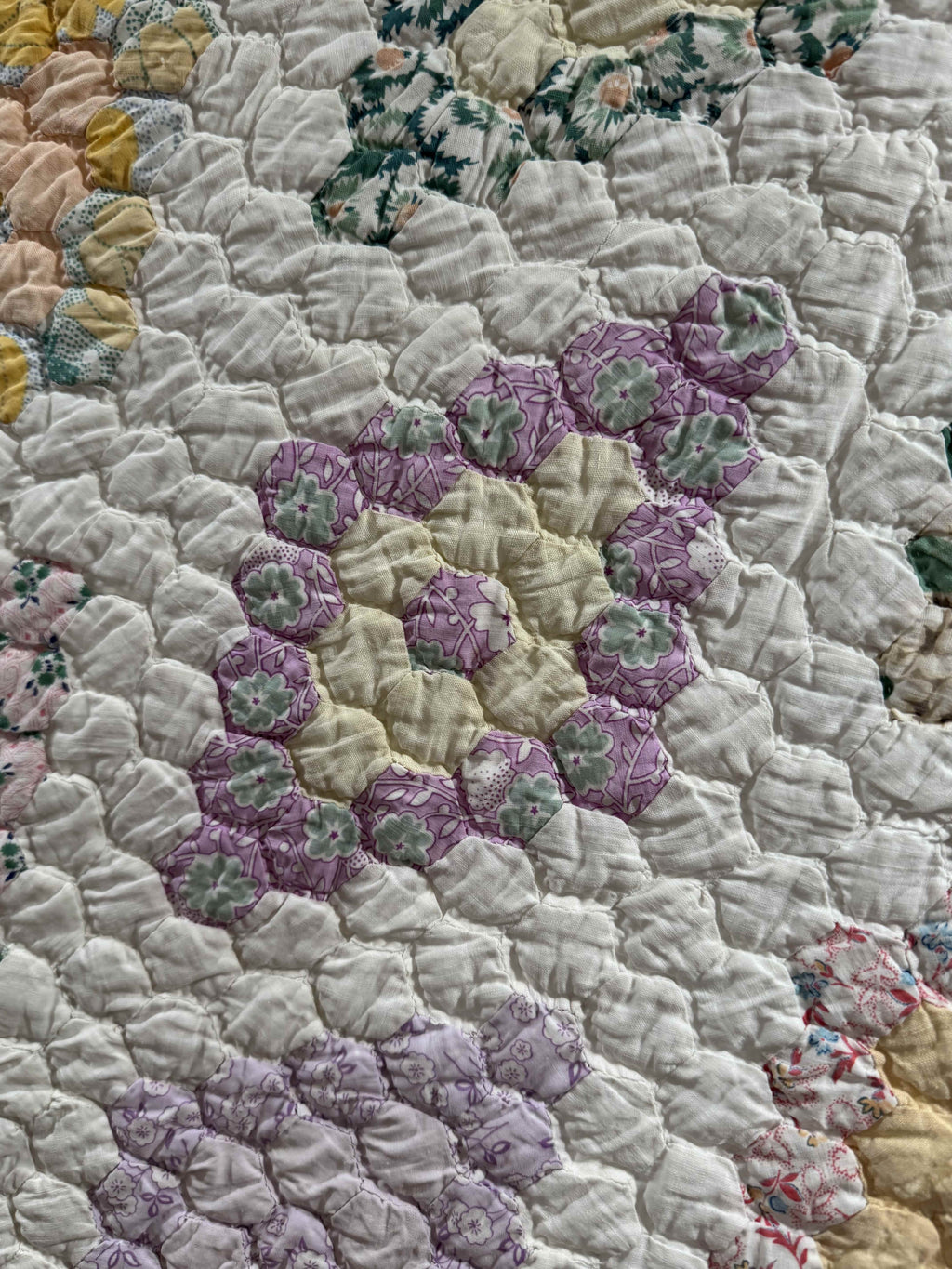 Vintage Martha Washington's Flower Garden Quilt