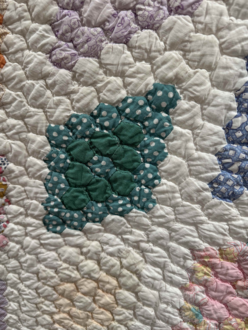 Vintage Martha Washington's Flower Garden Quilt