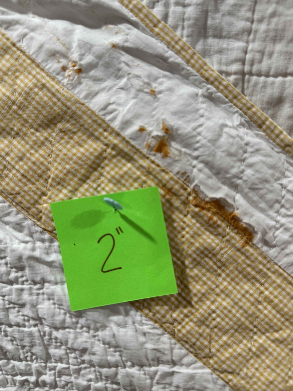 ** SOLD Vintage Quilt Sawtooth Square SOLD**