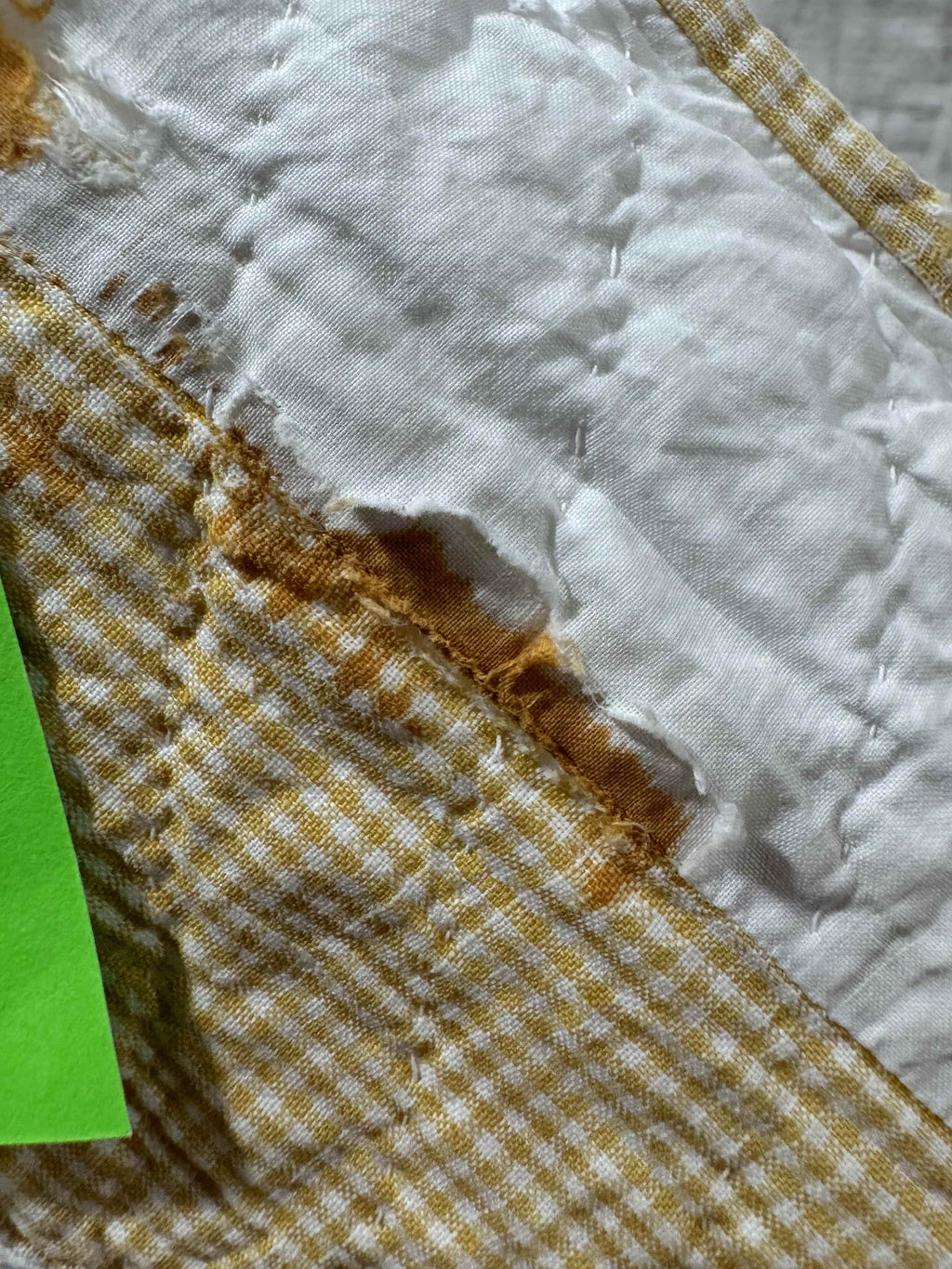 ** SOLD Vintage Quilt Sawtooth Square SOLD**