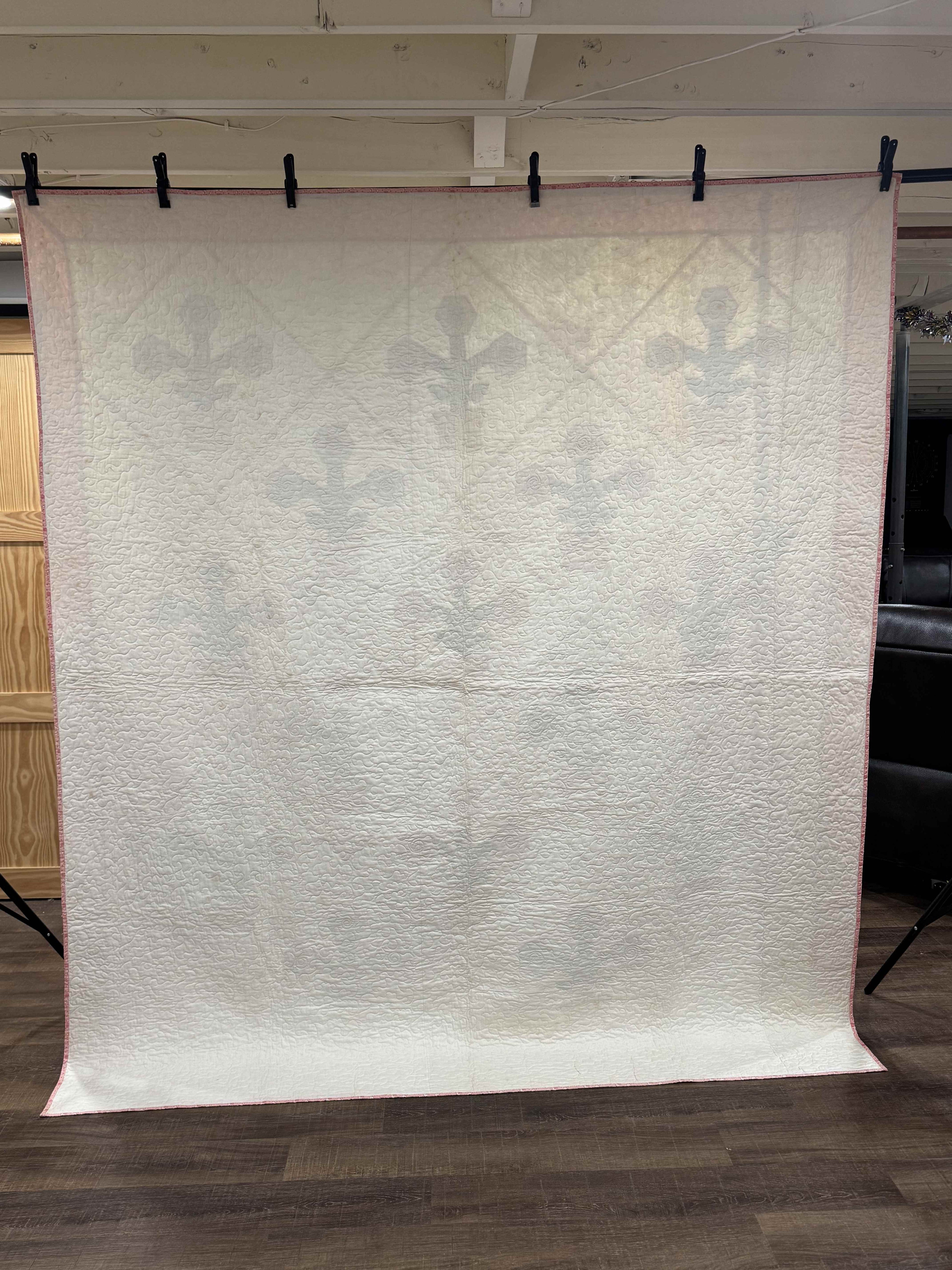 Vintage Flower Pot Garden Appliqué Quilt