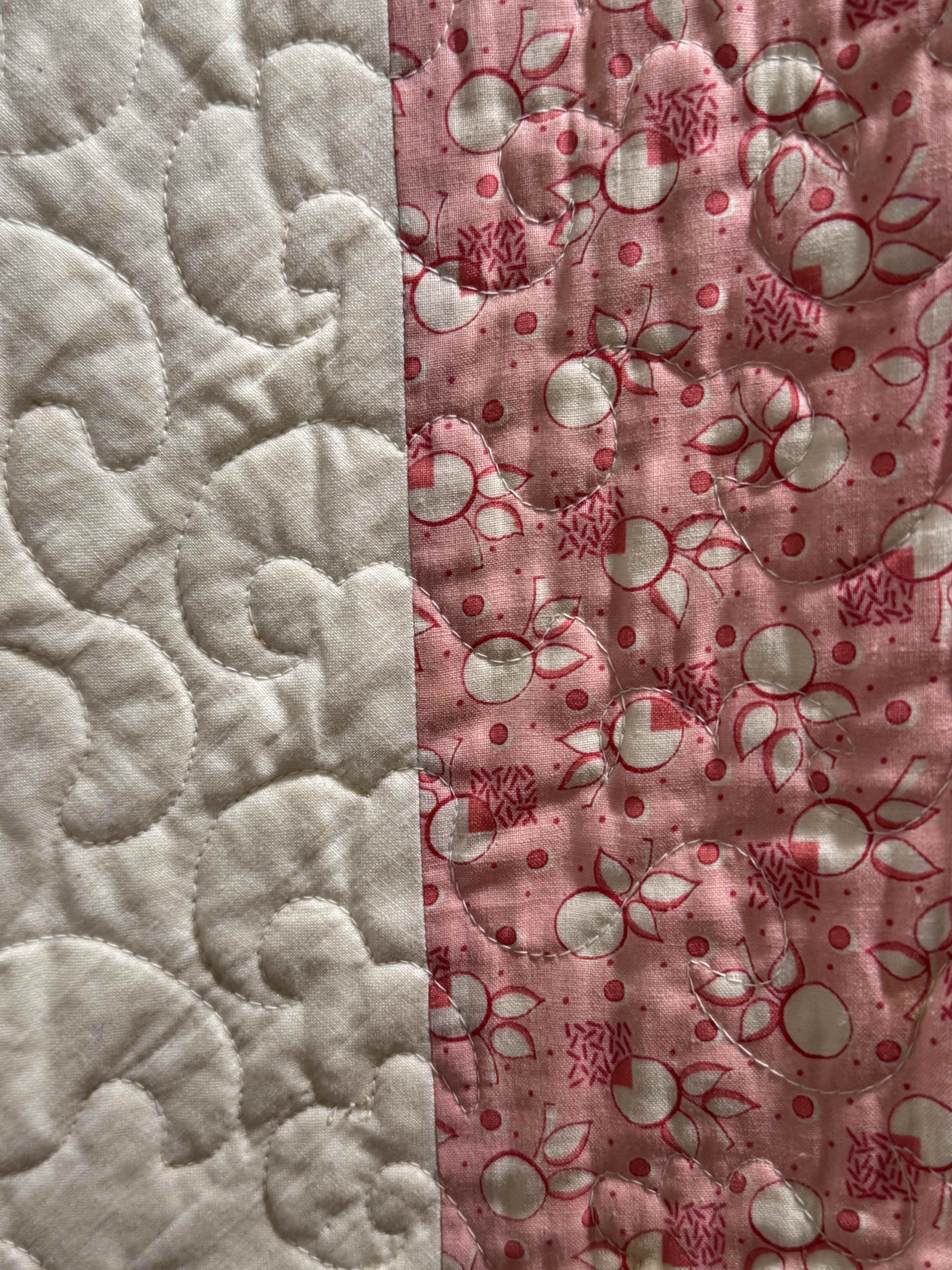 Vintage Flower Pot Garden Appliqué Quilt