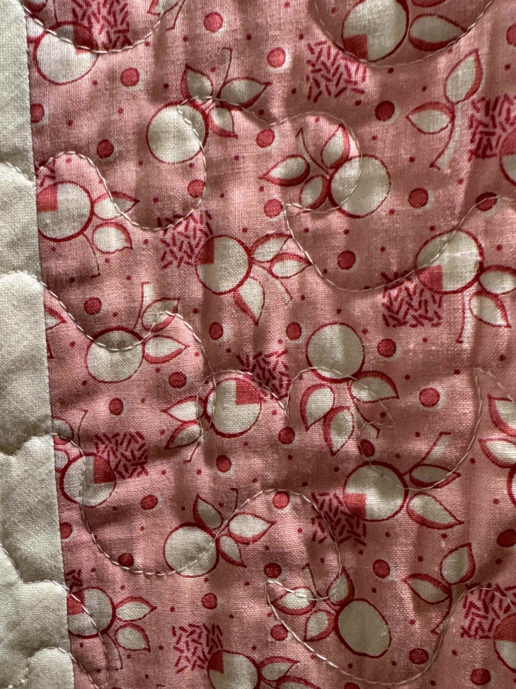 Vintage Flower Pot Garden Appliqué Quilt