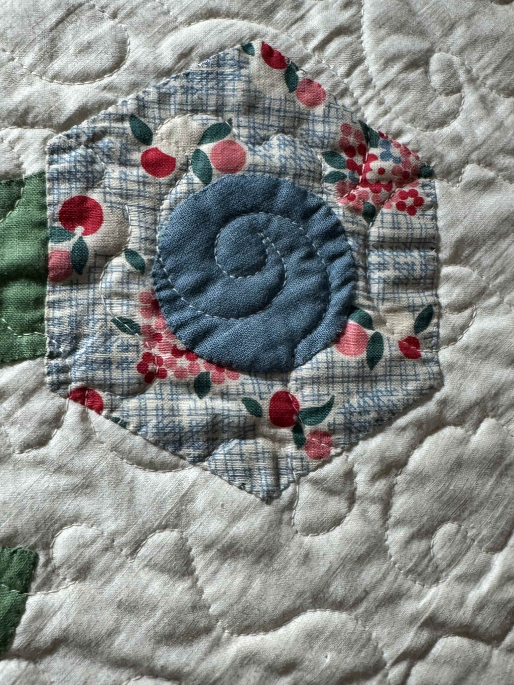 Vintage Flower Pot Garden Appliqué Quilt