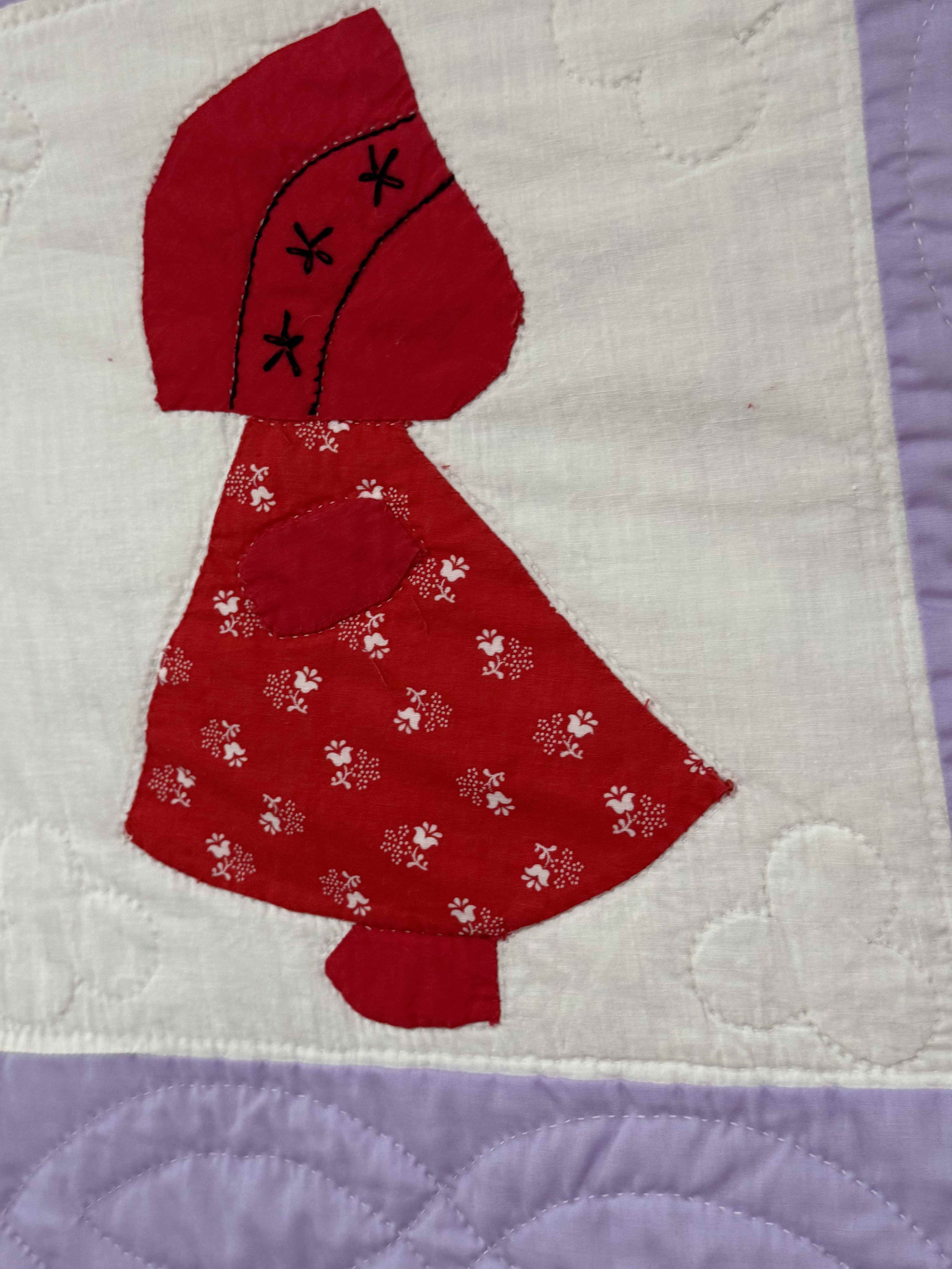 ** SOLD Vintage Sunbonnet Sue Quilt  SOLD**