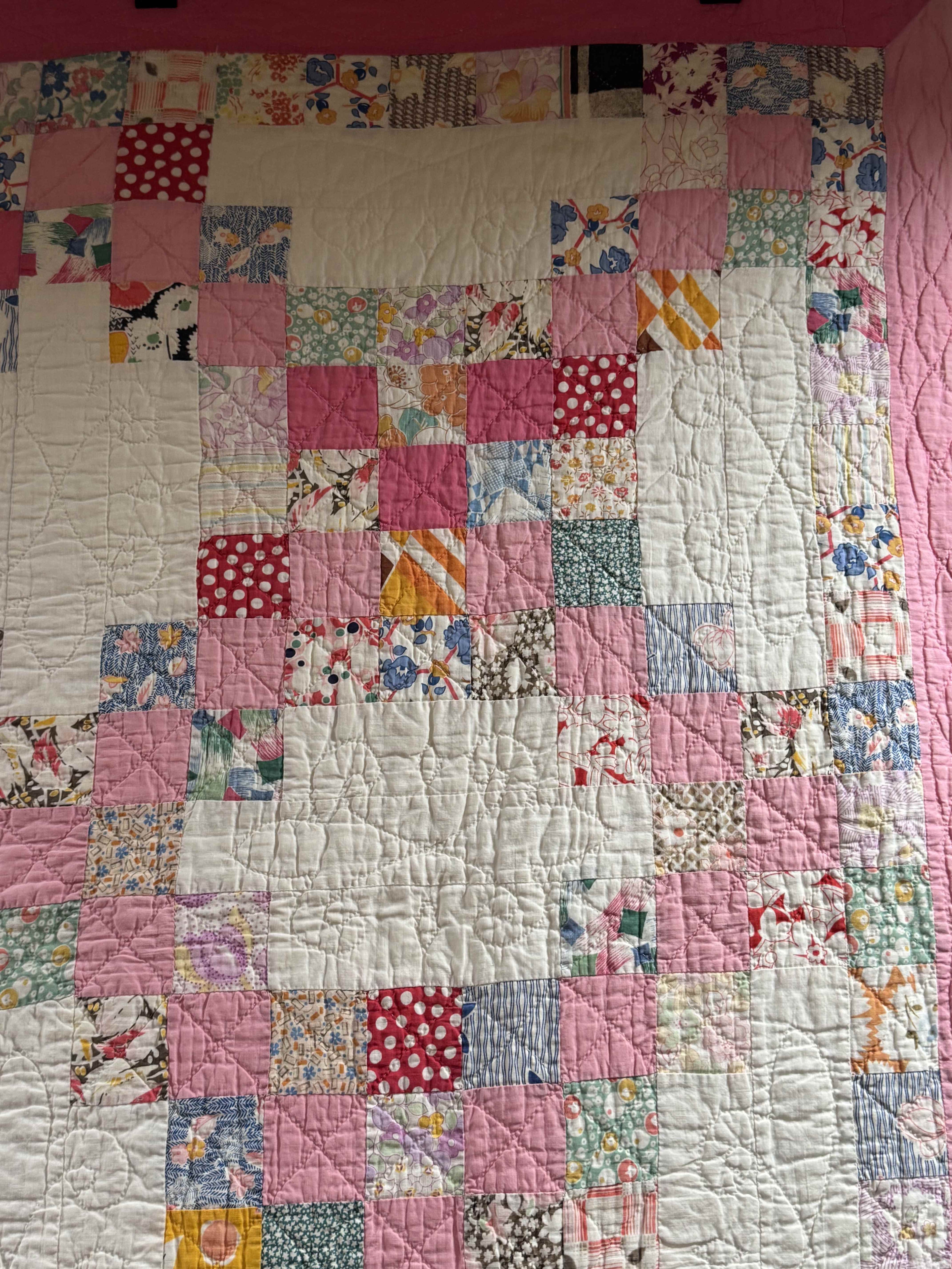 Vintage Irish Chain Quilt