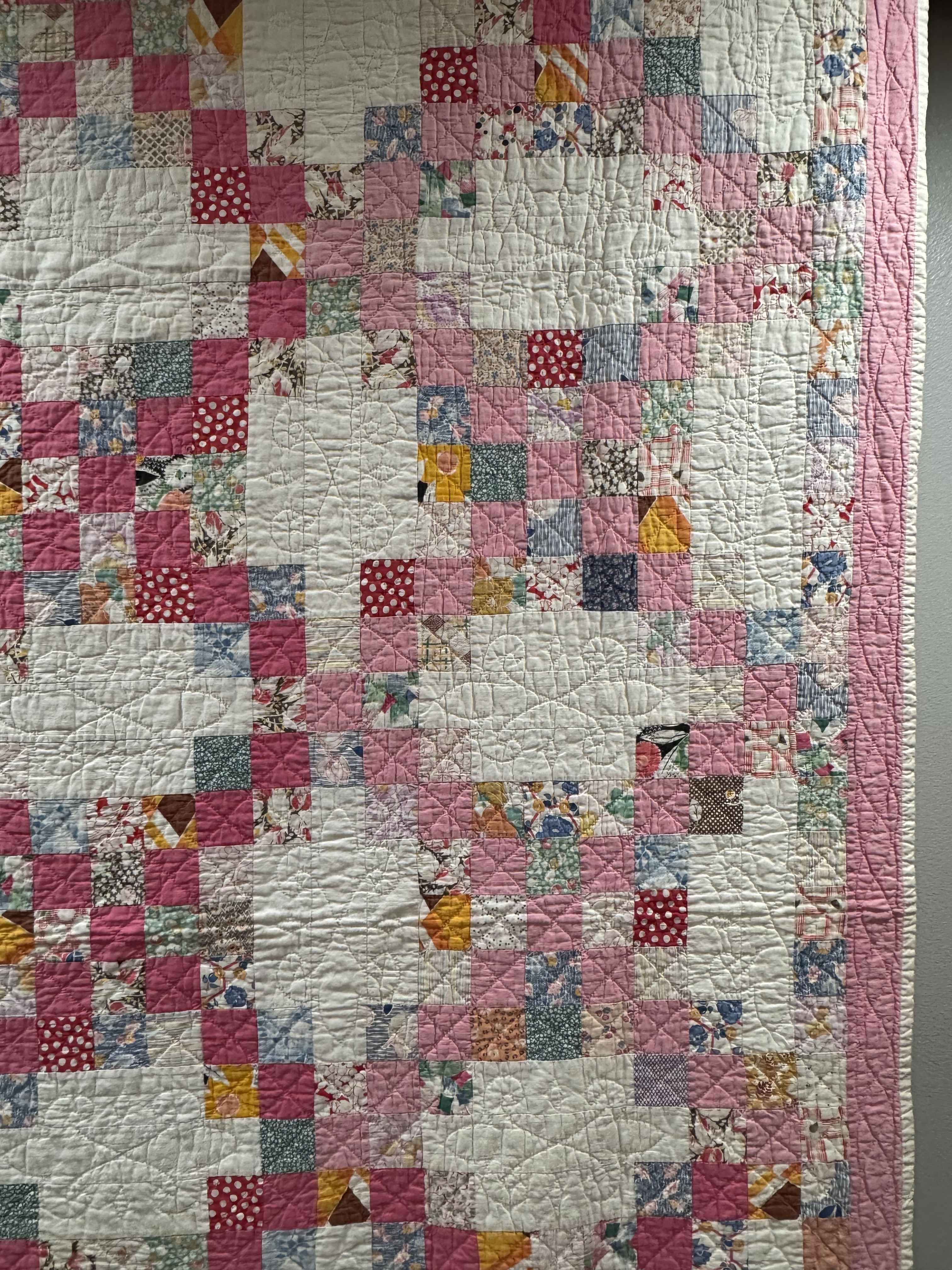 Vintage Irish Chain Quilt