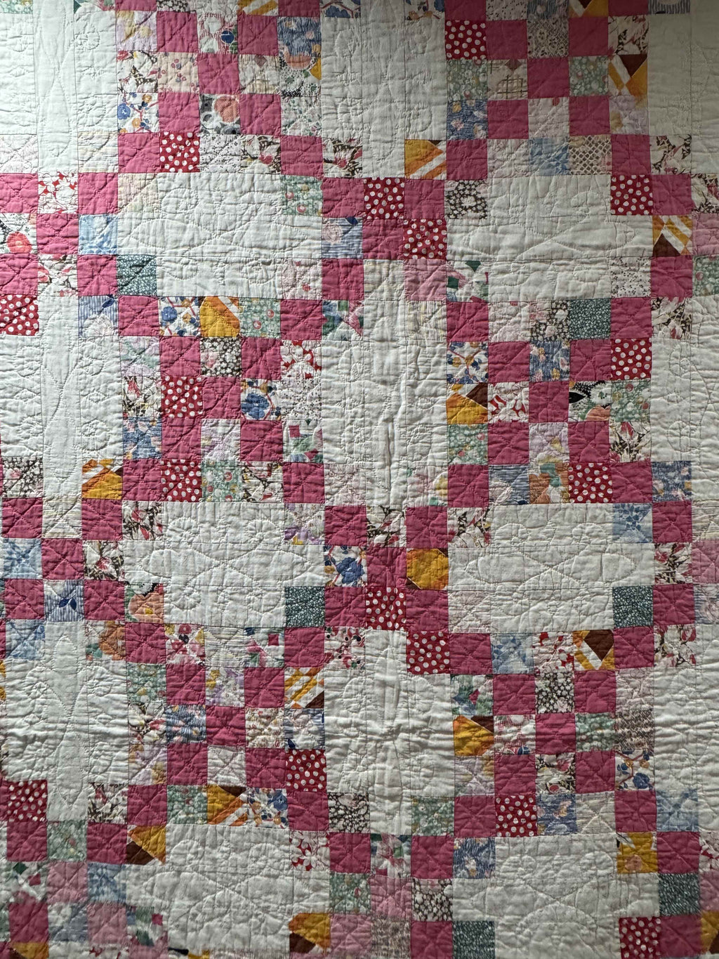 Vintage Irish Chain Quilt