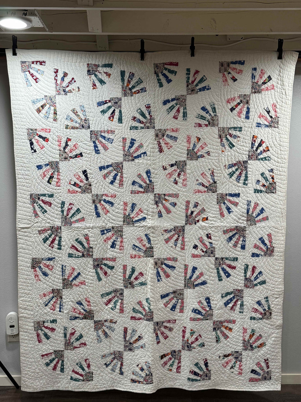 Vintage Grandmother's Fan Quilt