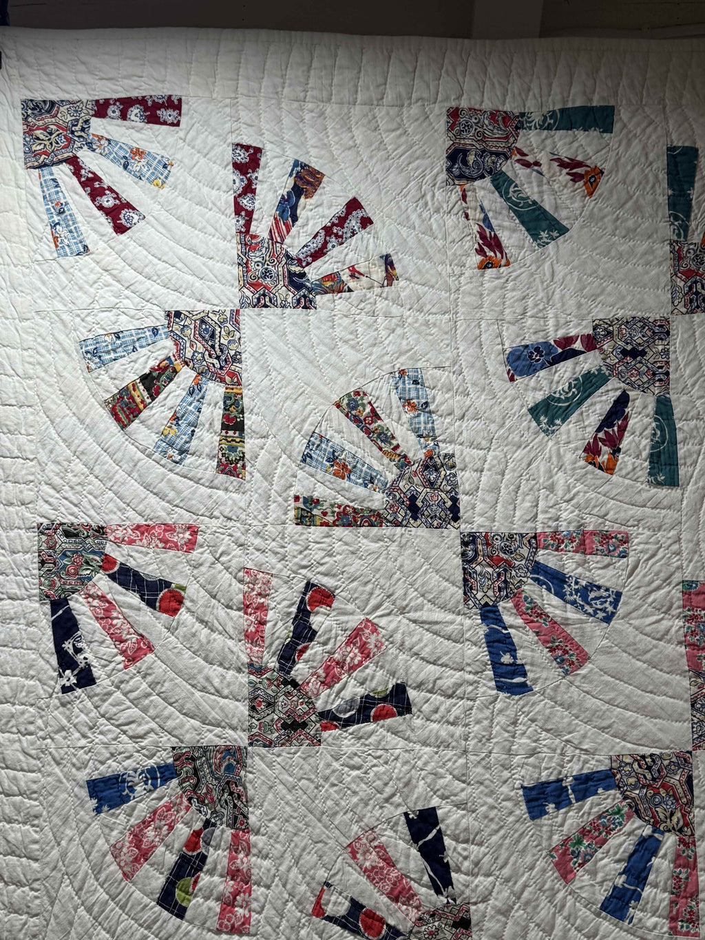 Vintage Grandmother's Fan Quilt