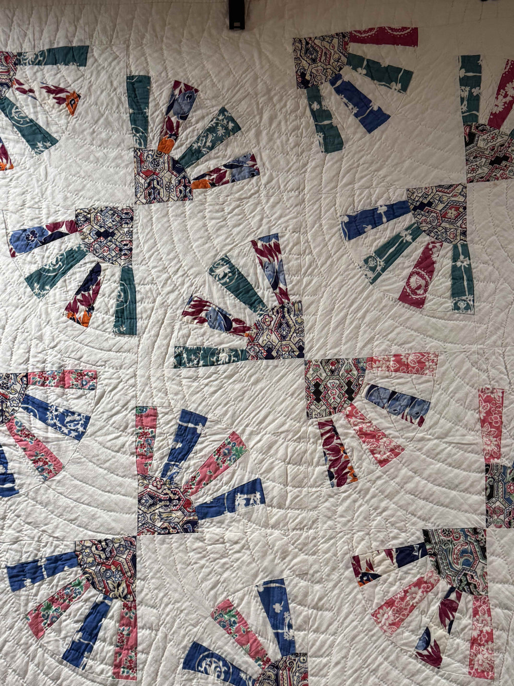 Vintage Grandmother's Fan Quilt