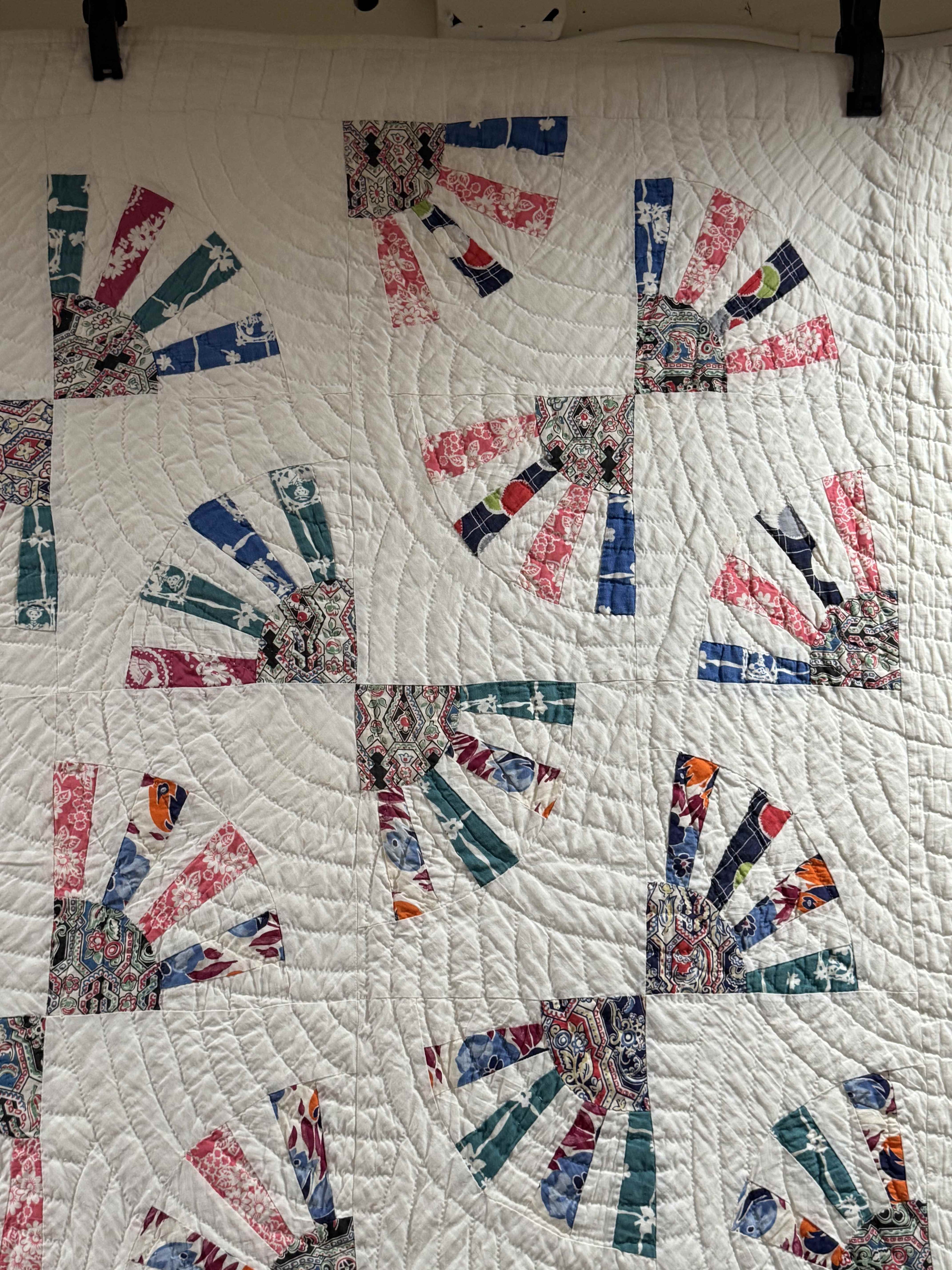 Vintage Grandmother's Fan Quilt
