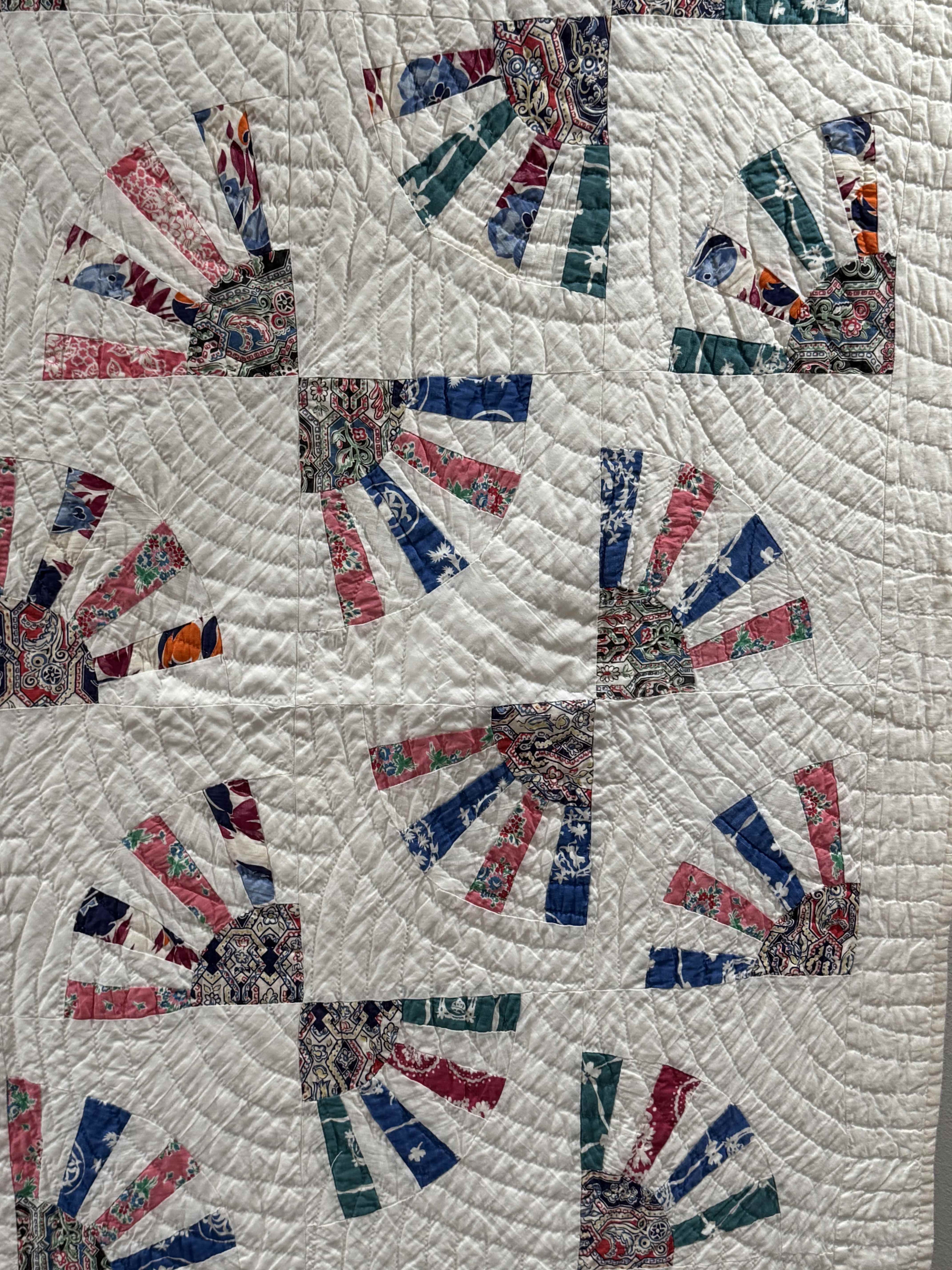 Vintage Grandmother's Fan Quilt