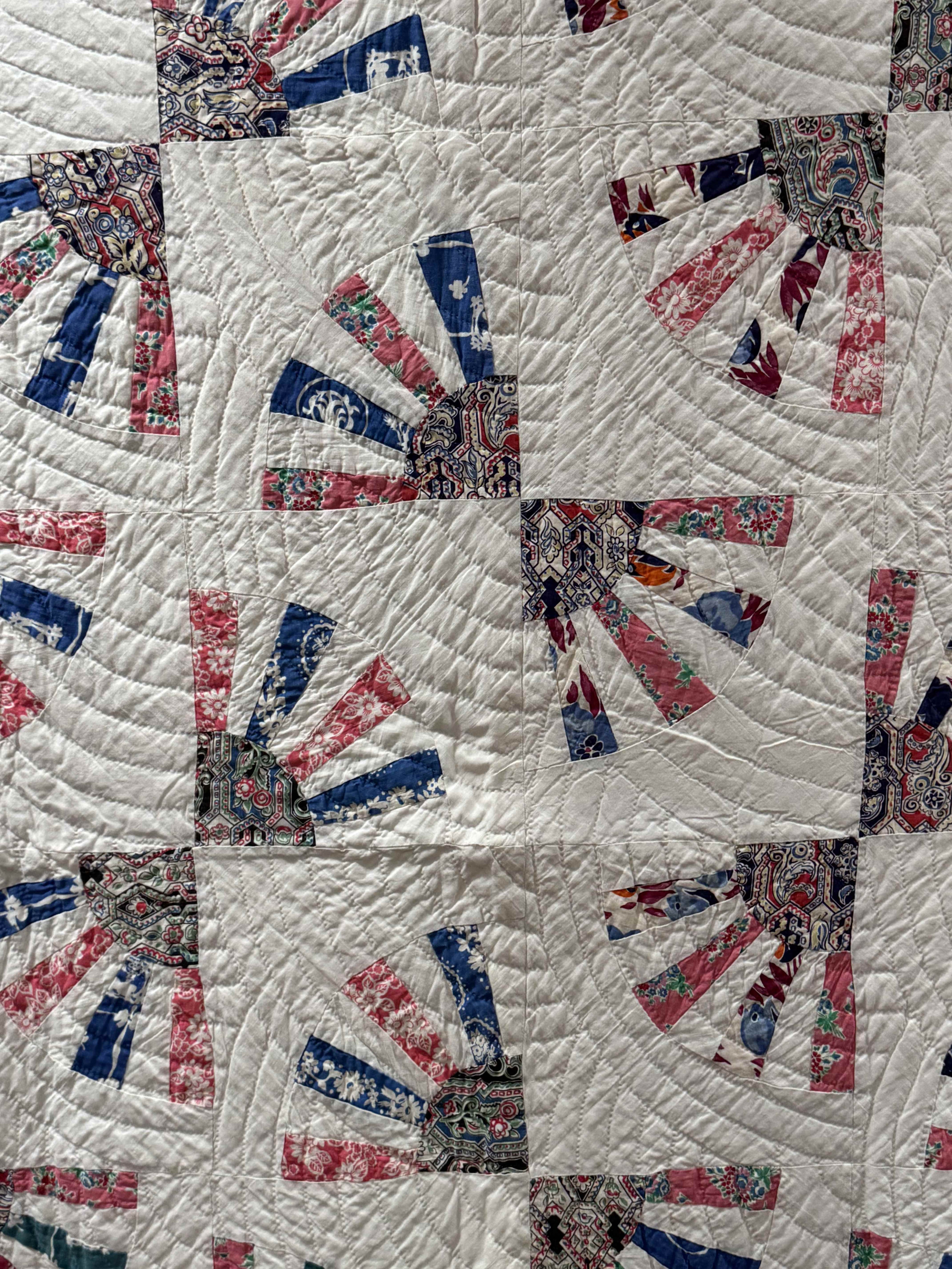 Vintage Grandmother's Fan Quilt