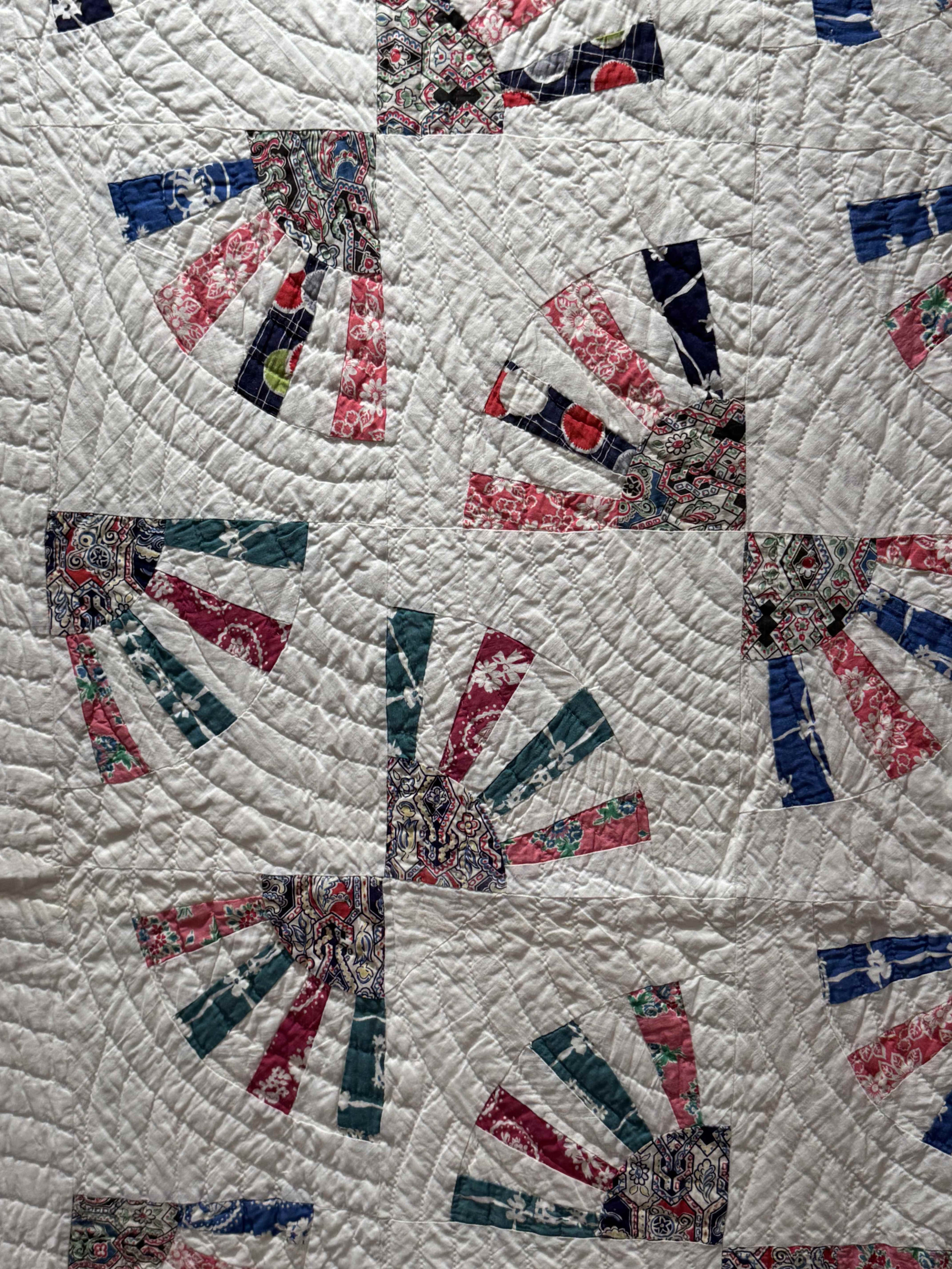 Vintage Grandmother's Fan Quilt