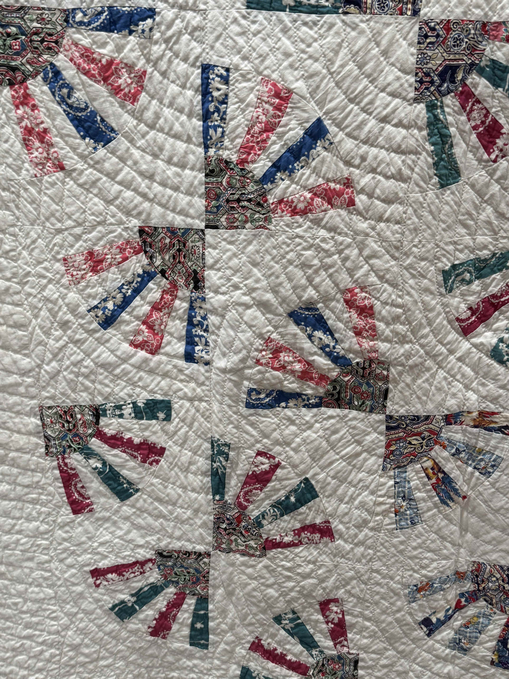 Vintage Grandmother's Fan Quilt