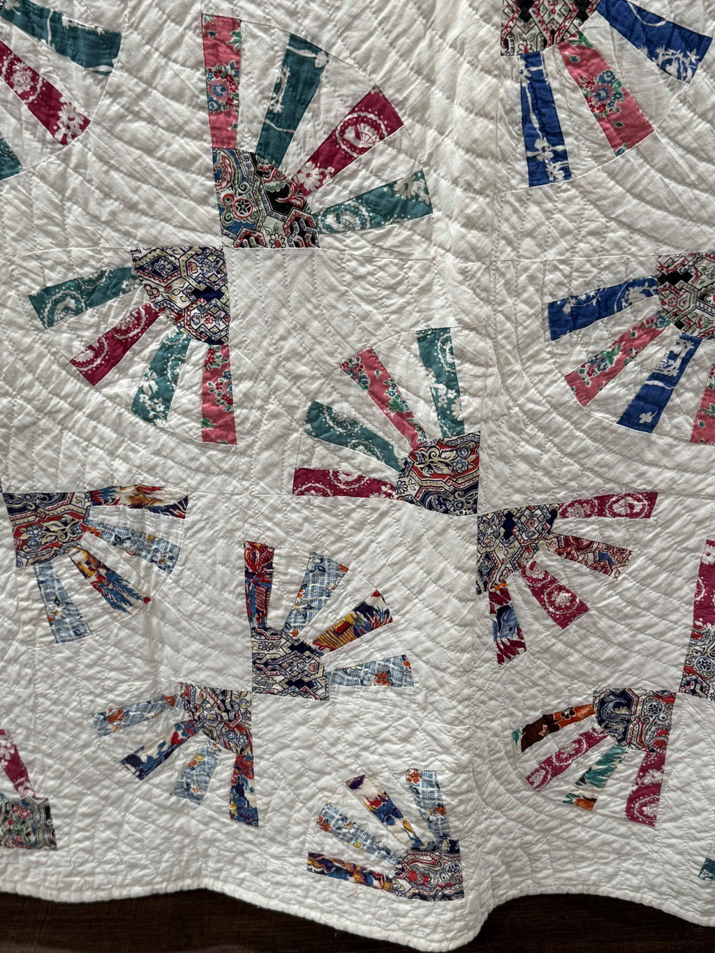 Vintage Grandmother's Fan Quilt