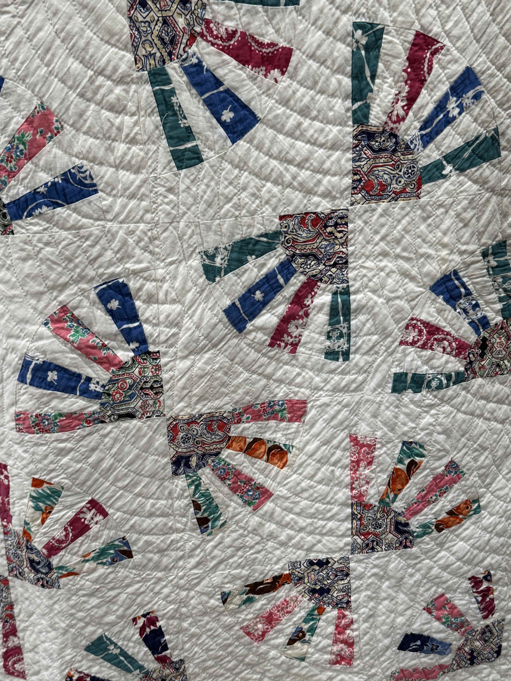 Vintage Grandmother's Fan Quilt