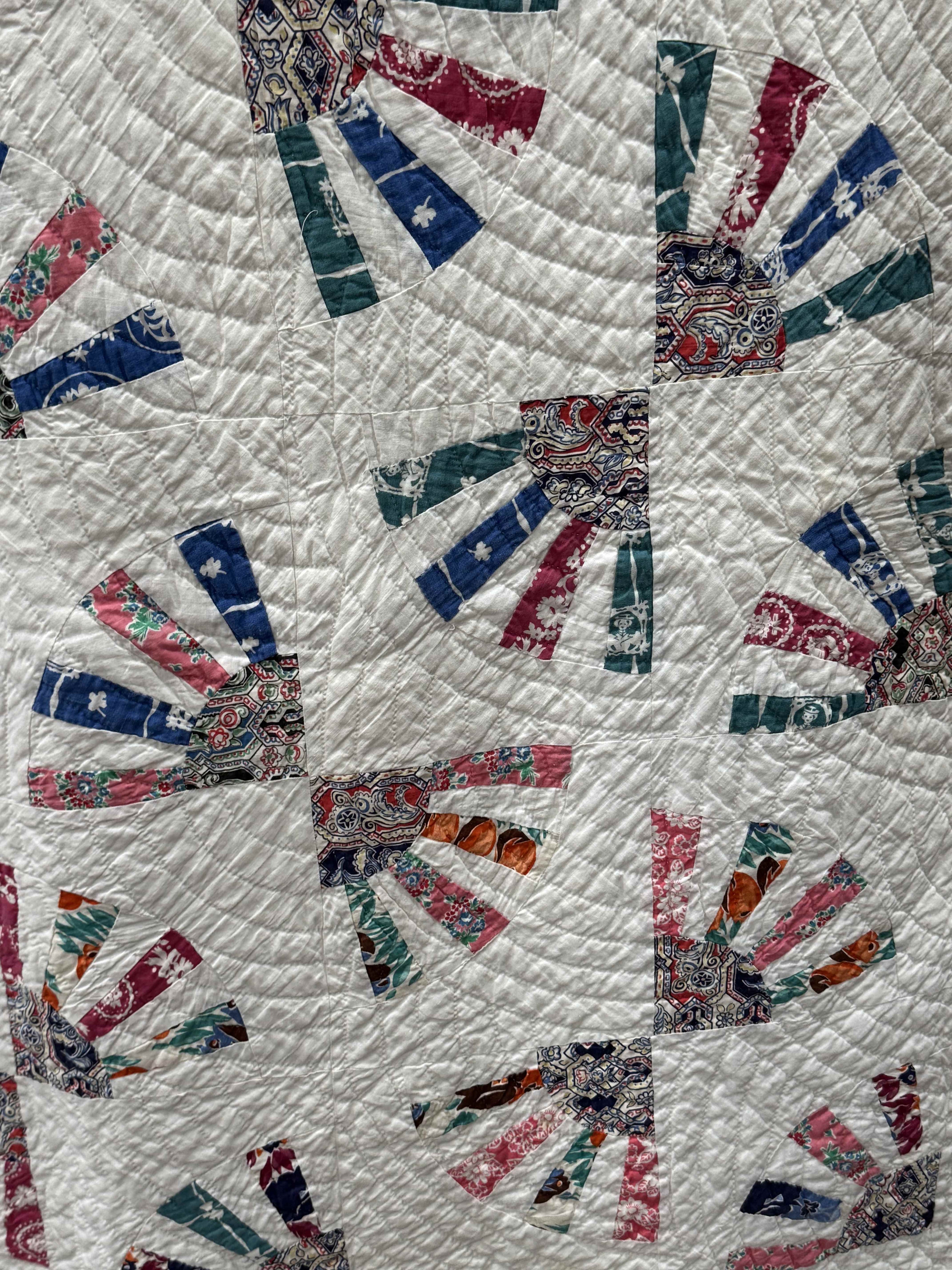 Vintage Grandmother's Fan Quilt