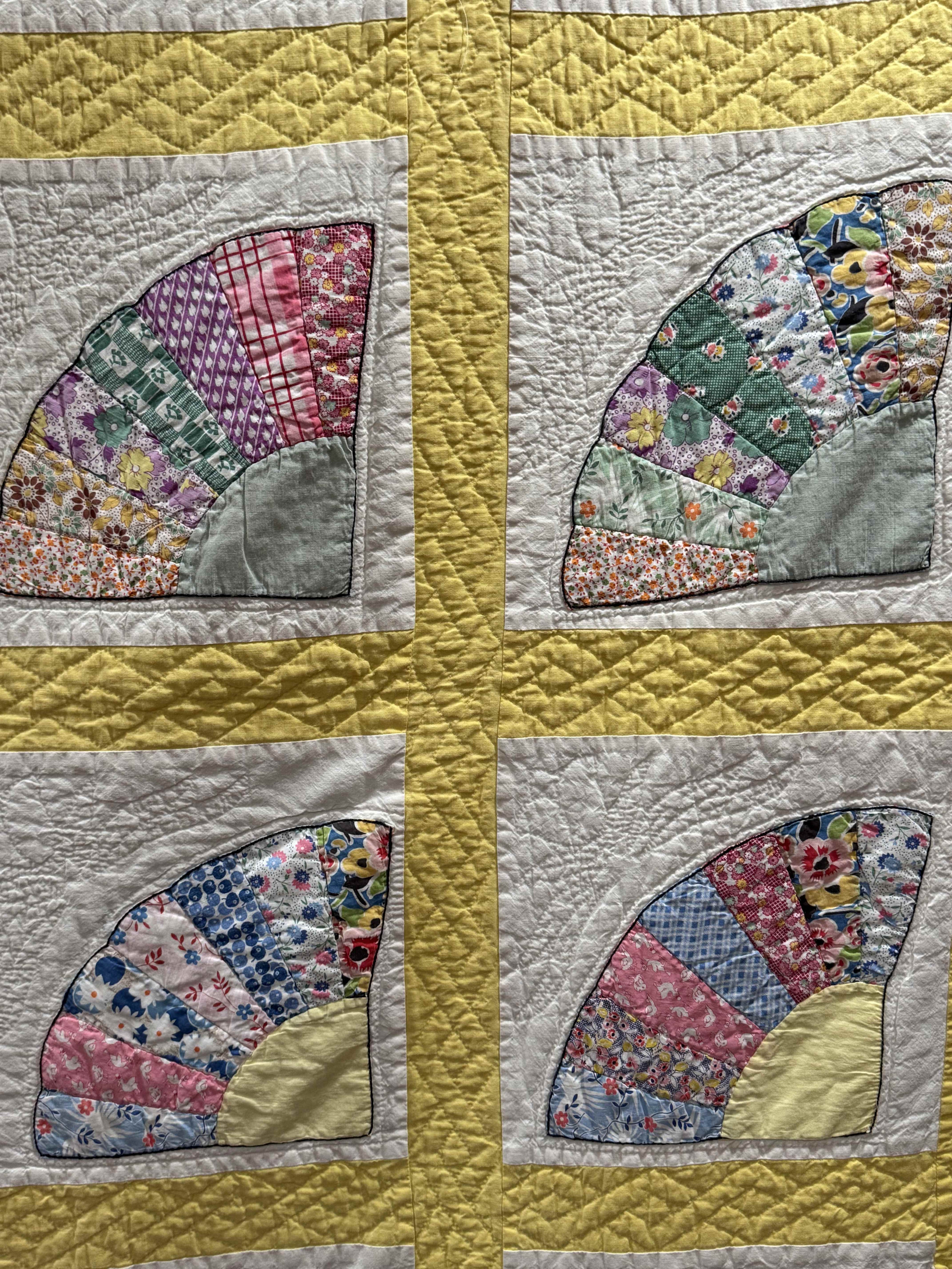 Vintage Grandmother's Fan  Quilt