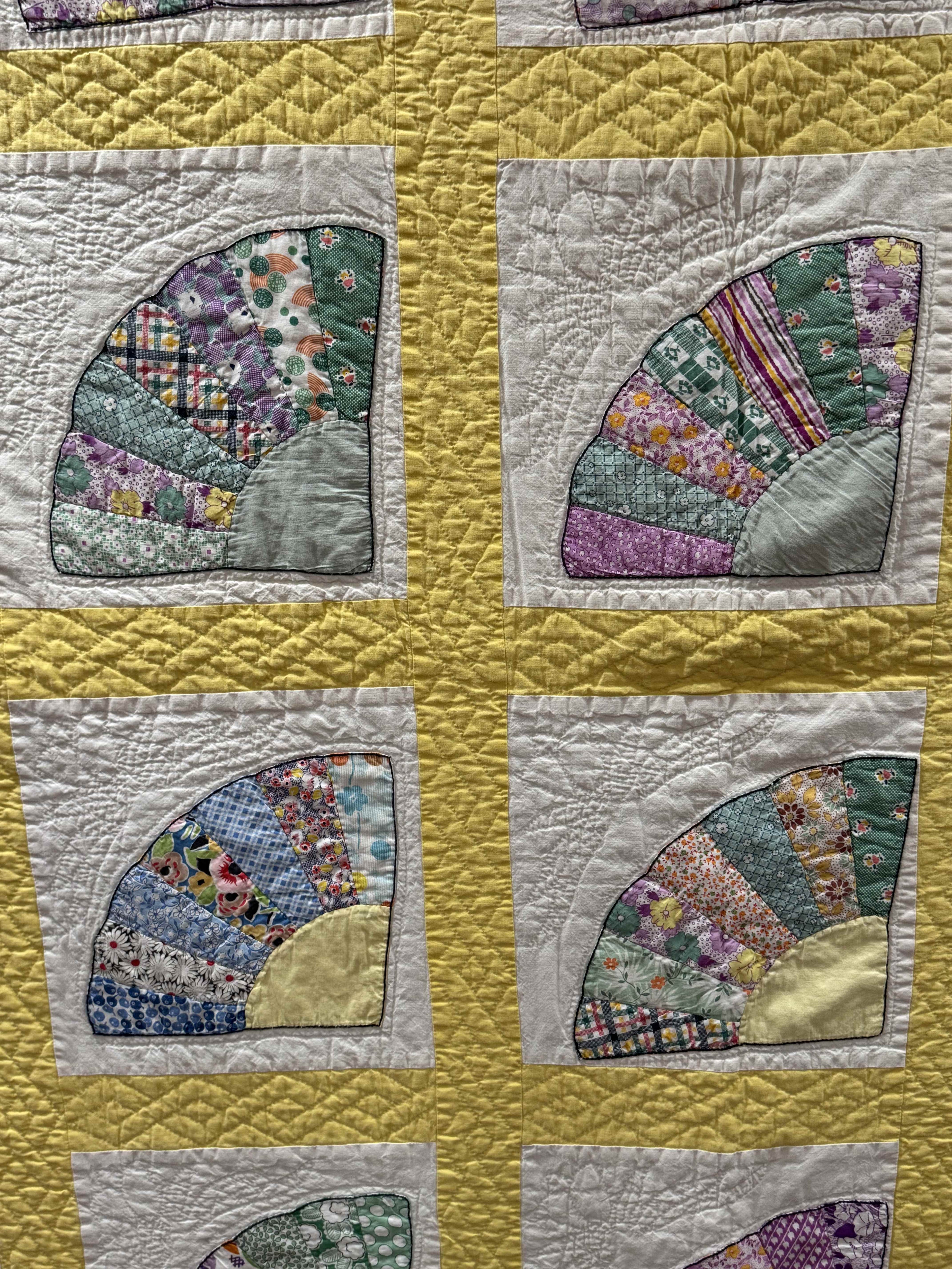 Vintage Grandmother's Fan  Quilt