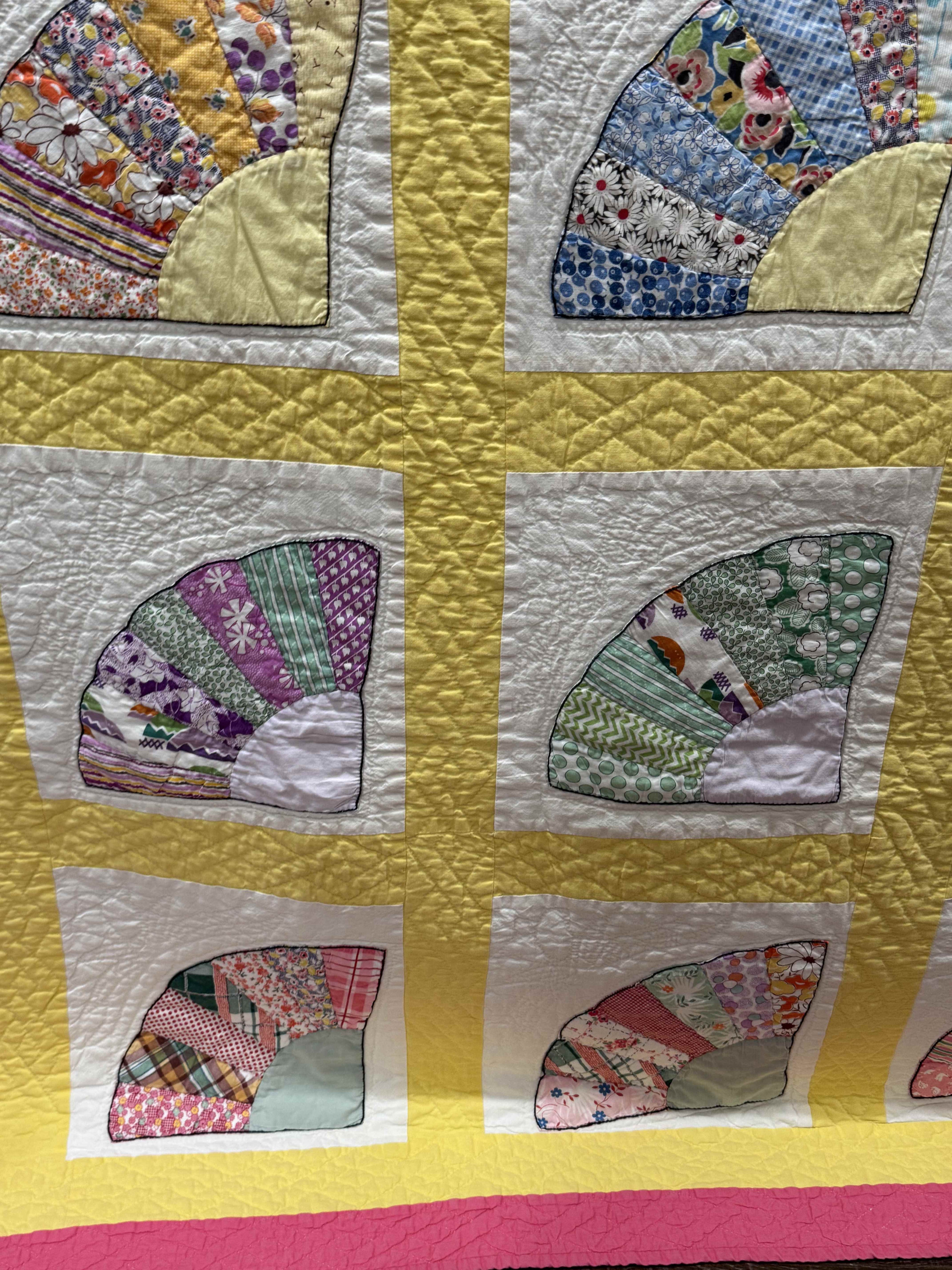 Vintage Grandmother's Fan  Quilt